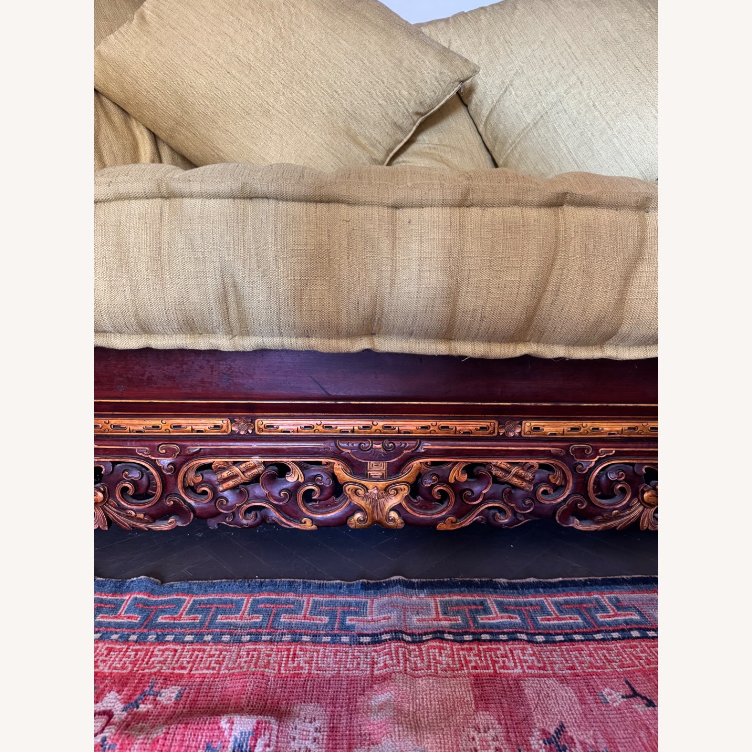 Chinoiserie Bed Hand Carved - image-7