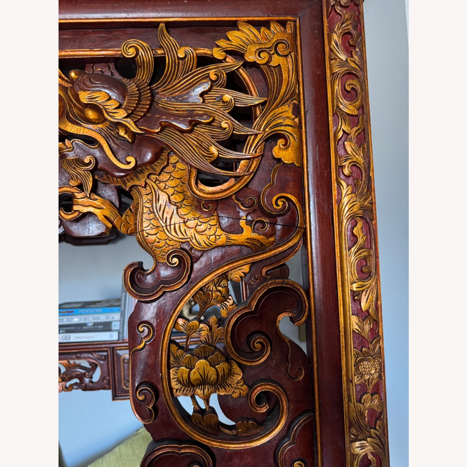 Chinoiserie Bed Hand Carved - image-5