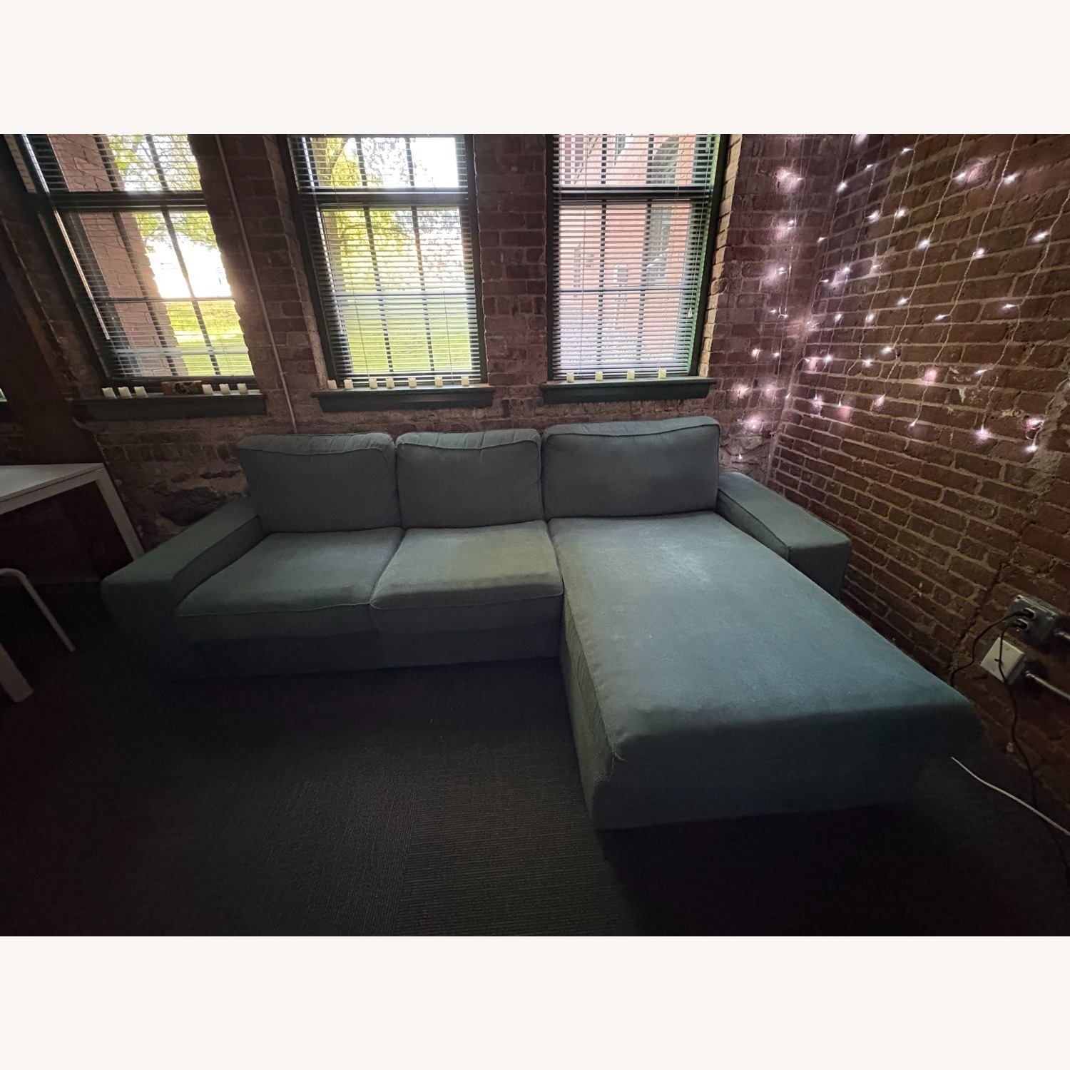 IKEA KIVIK Green Sectional Couch - image-2