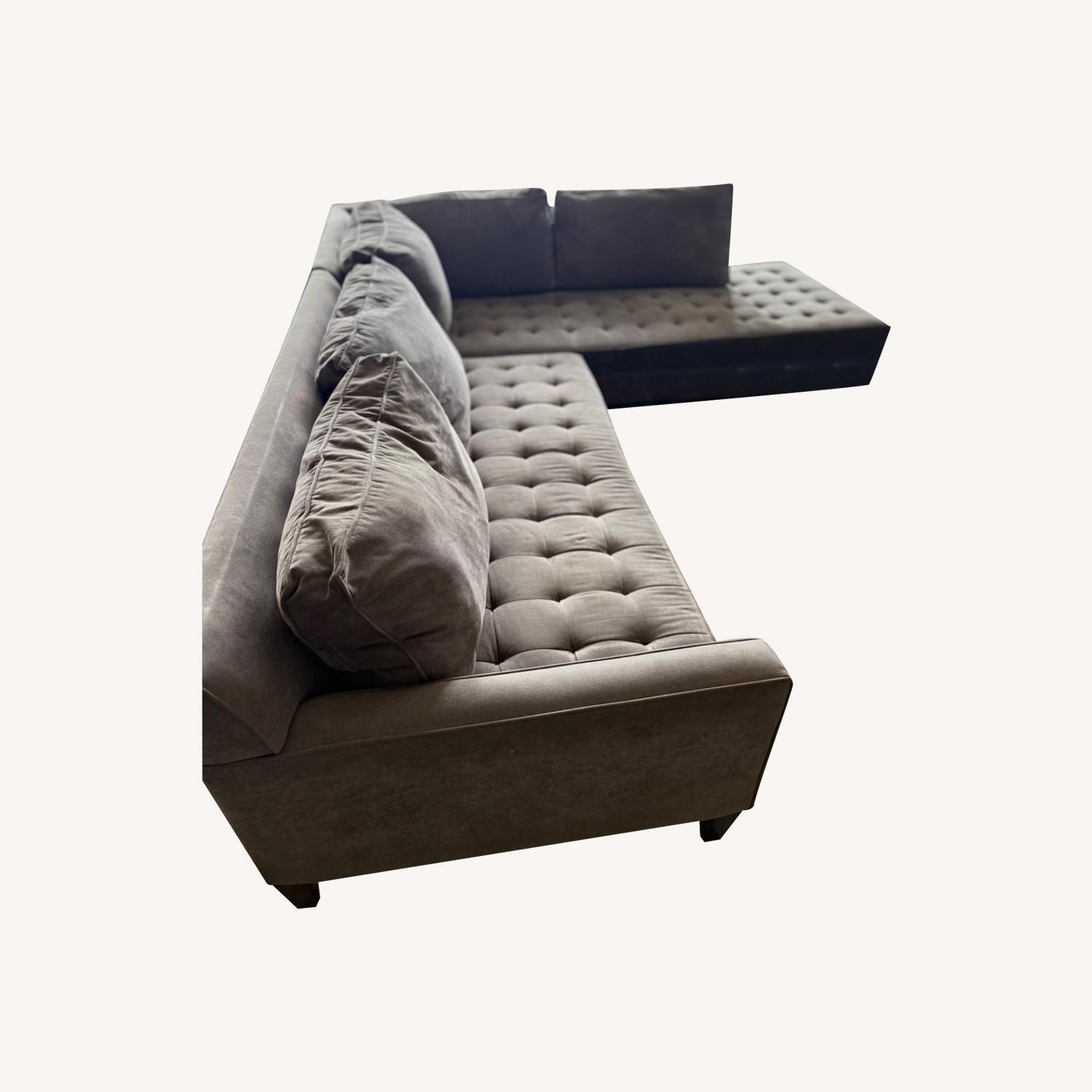 Z Gallerie Gray Sectional - image-0