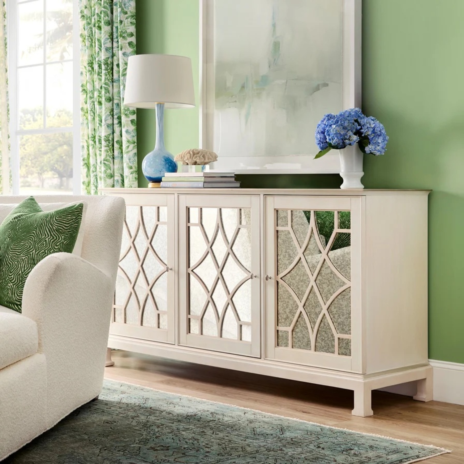 Lillian August Silver with Anique Mirror Buffet - image-7