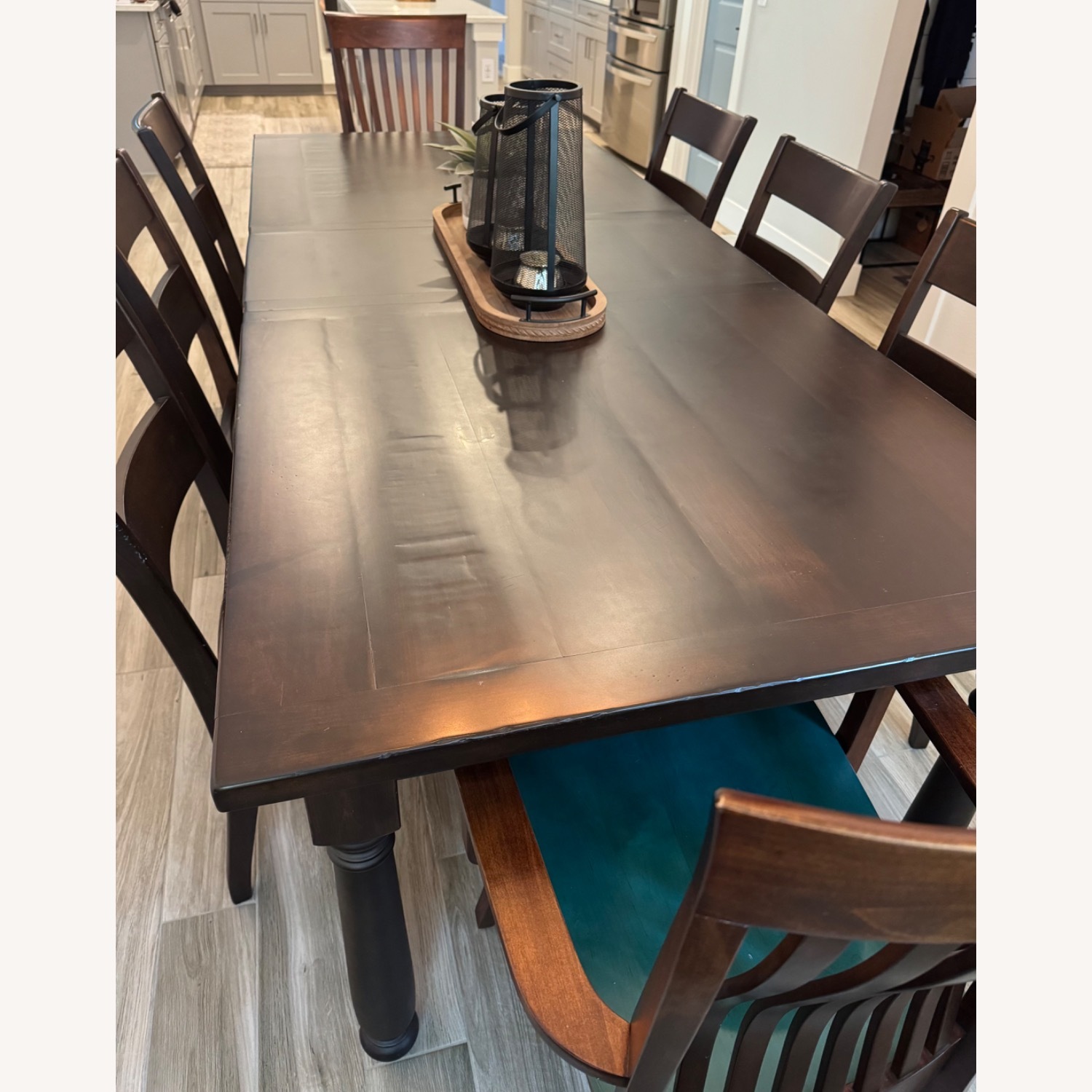 Wood Dining Room Set  - image-1