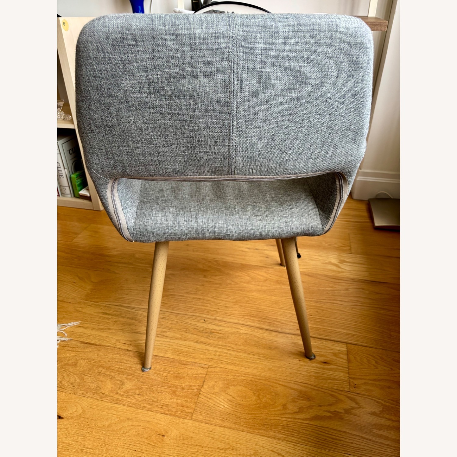 Glass & Wood Round Dining Table with 4 Chairs - image-20