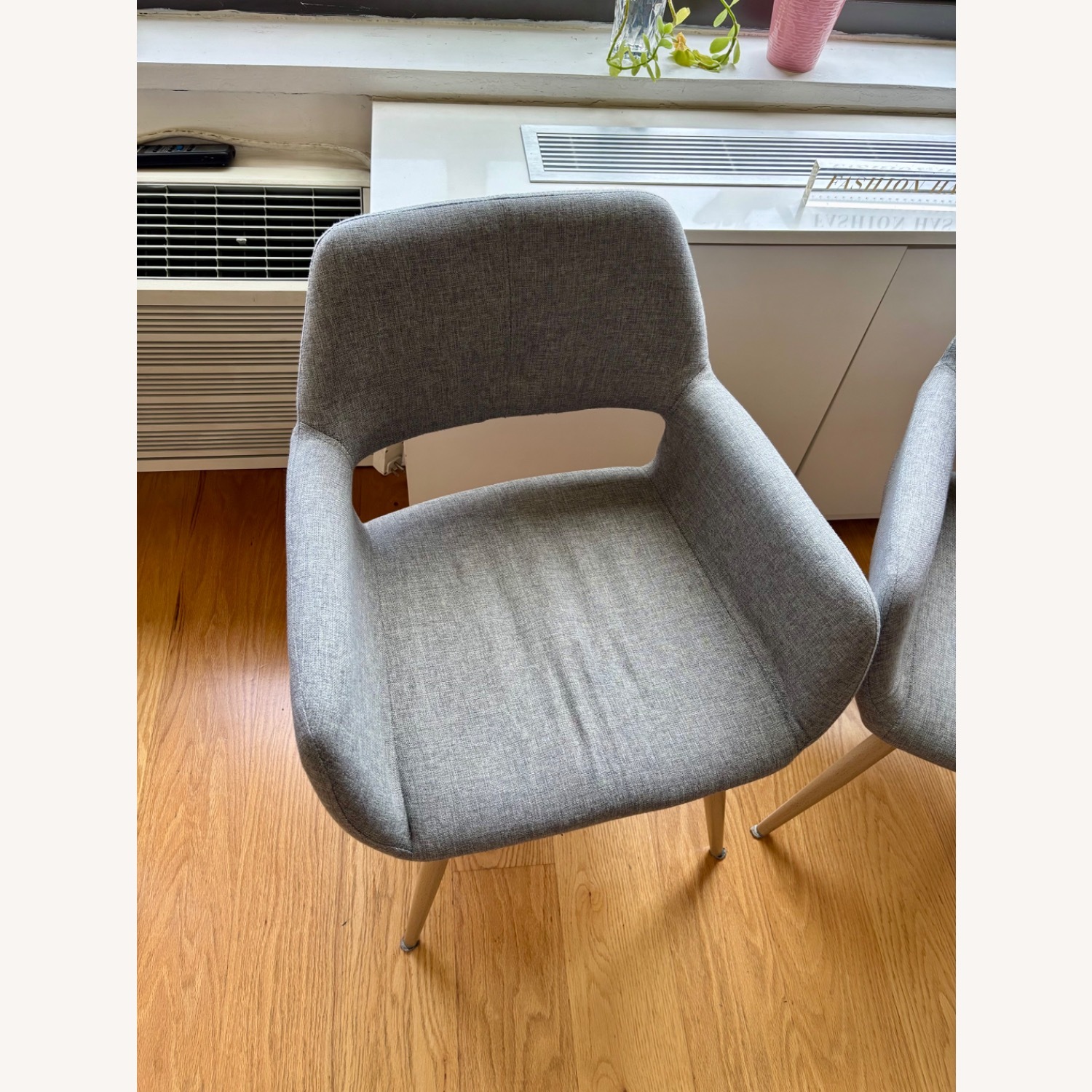 Glass & Wood Round Dining Table with 4 Chairs - image-19