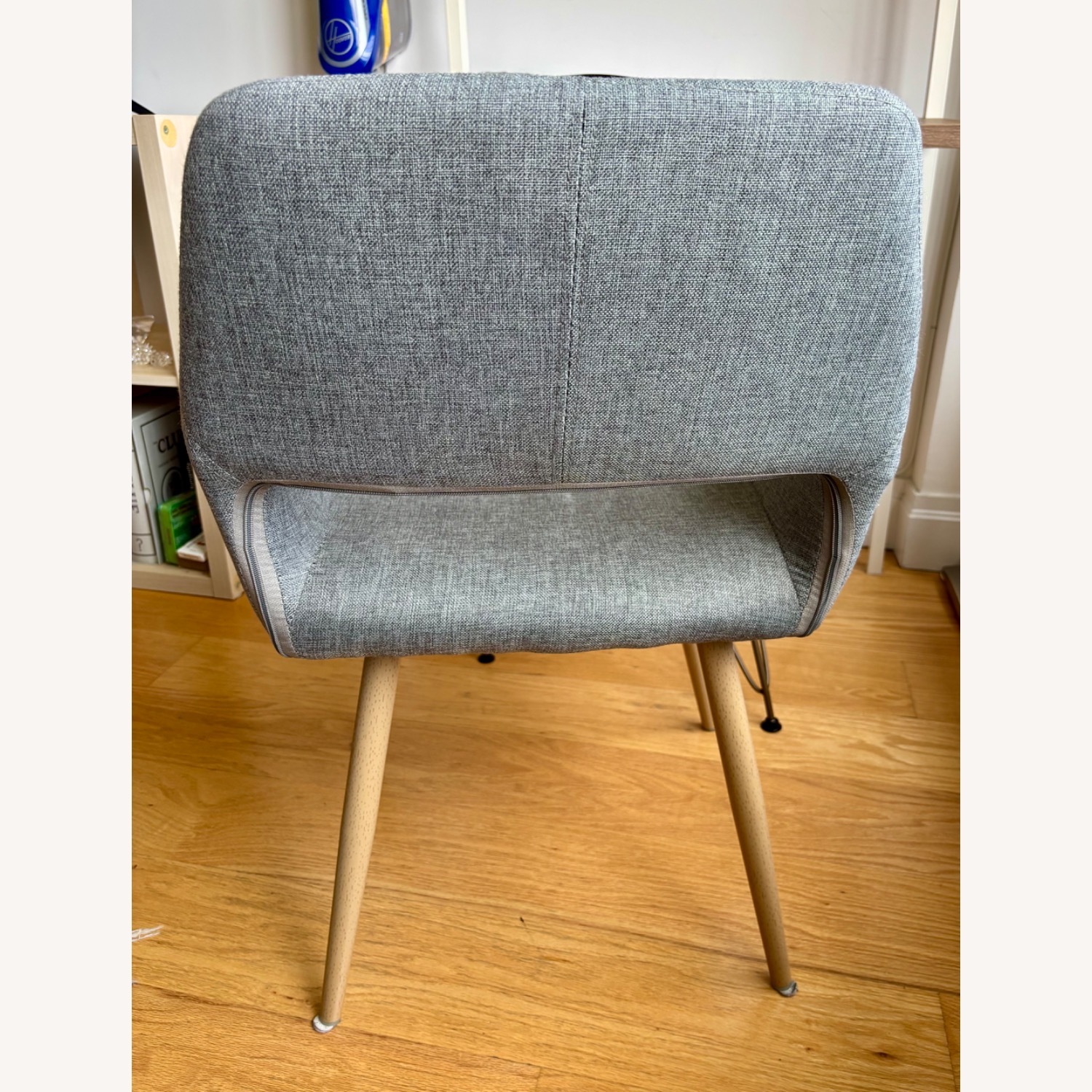 Glass & Wood Round Dining Table with 4 Chairs - image-21