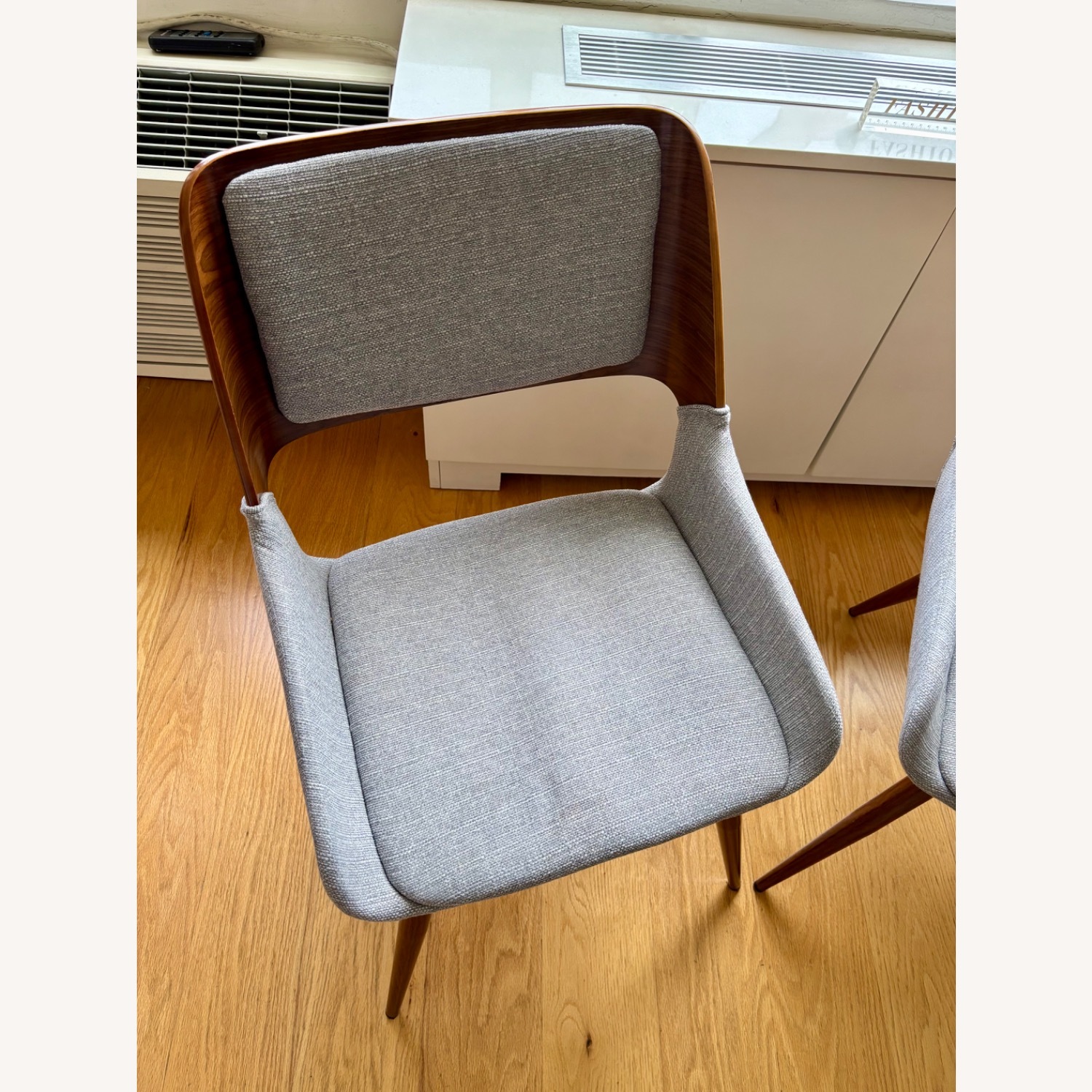 Glass & Wood Round Dining Table with 4 Chairs - image-14