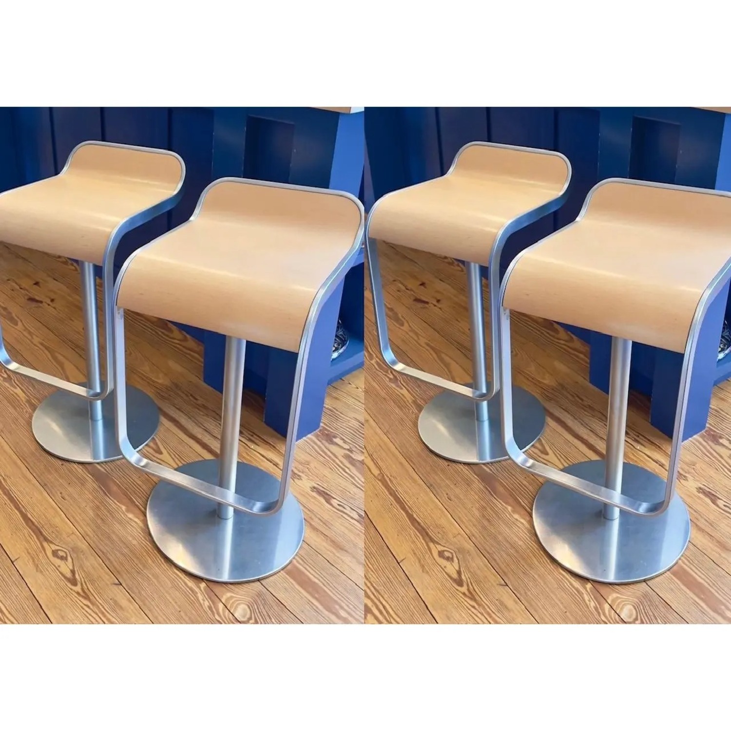 Set of 4 LEM Adjustable Piston Stools  - image-2