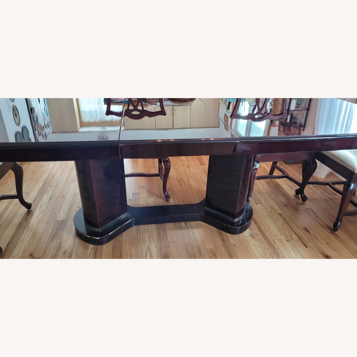 Wood Lacquered Table & 6 Chairs from Spain - image-13