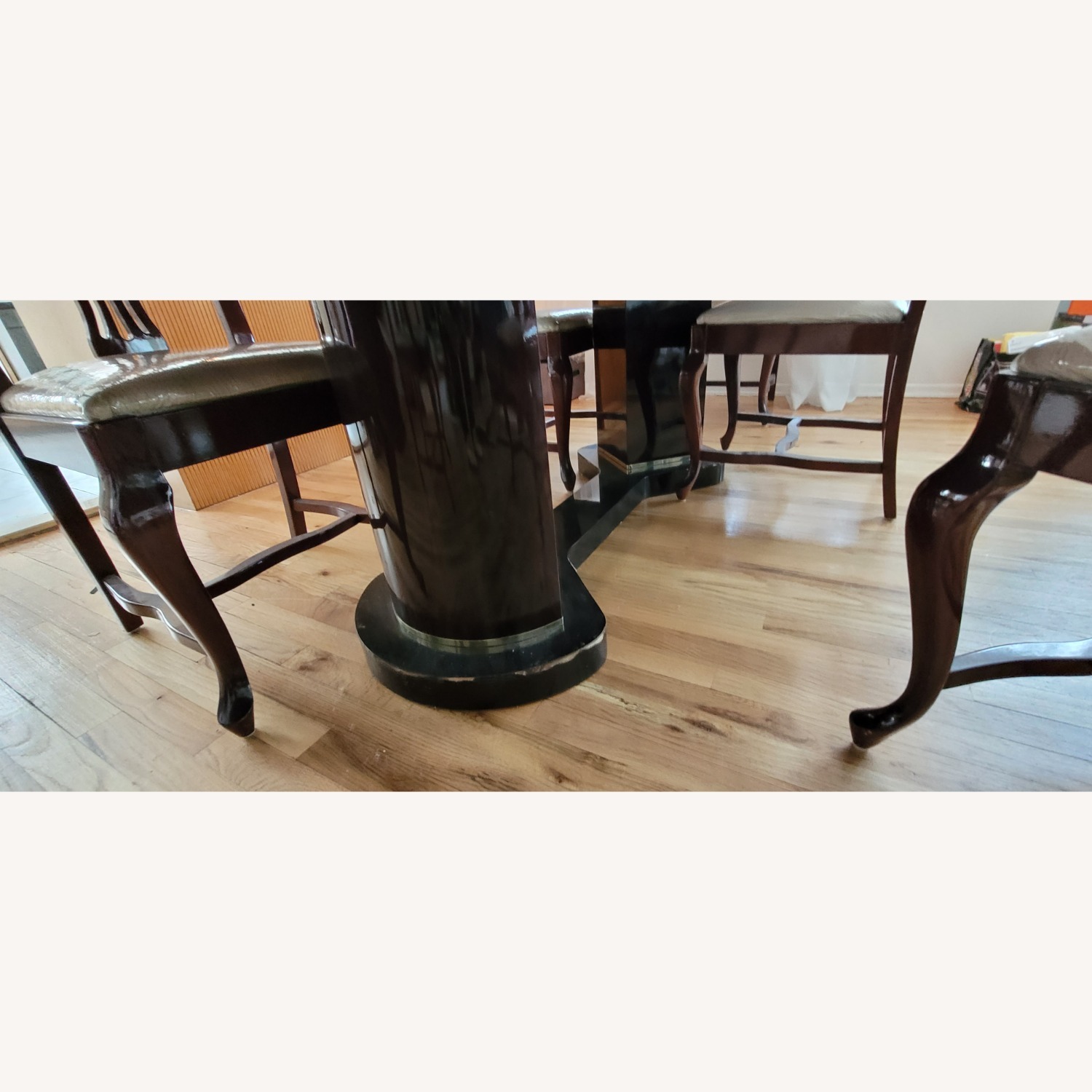 Wood Lacquered Table & 6 Chairs from Spain - image-17