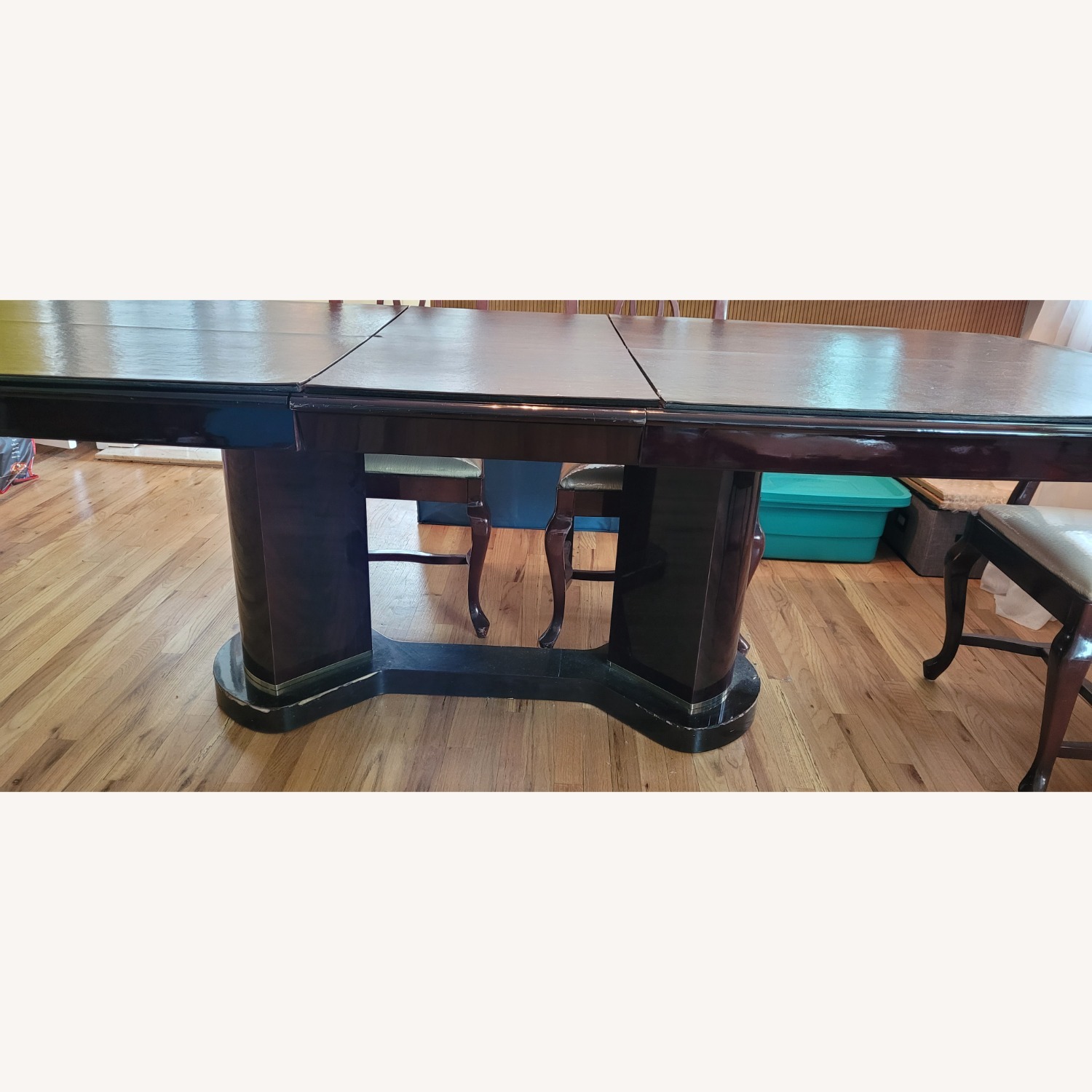Wood Lacquered Table & 6 Chairs from Spain - image-8