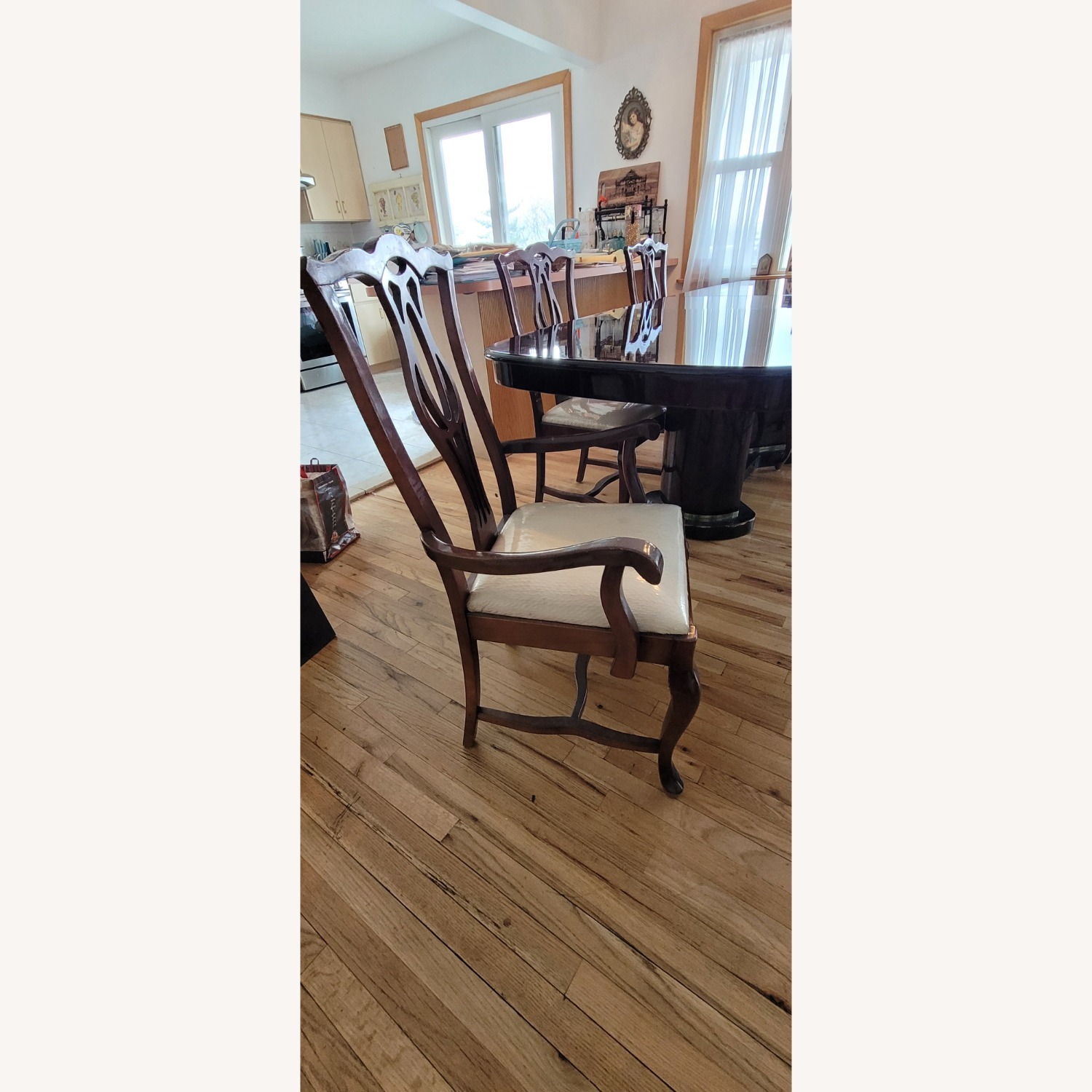 Wood Lacquered Table & 6 Chairs from Spain - image-16