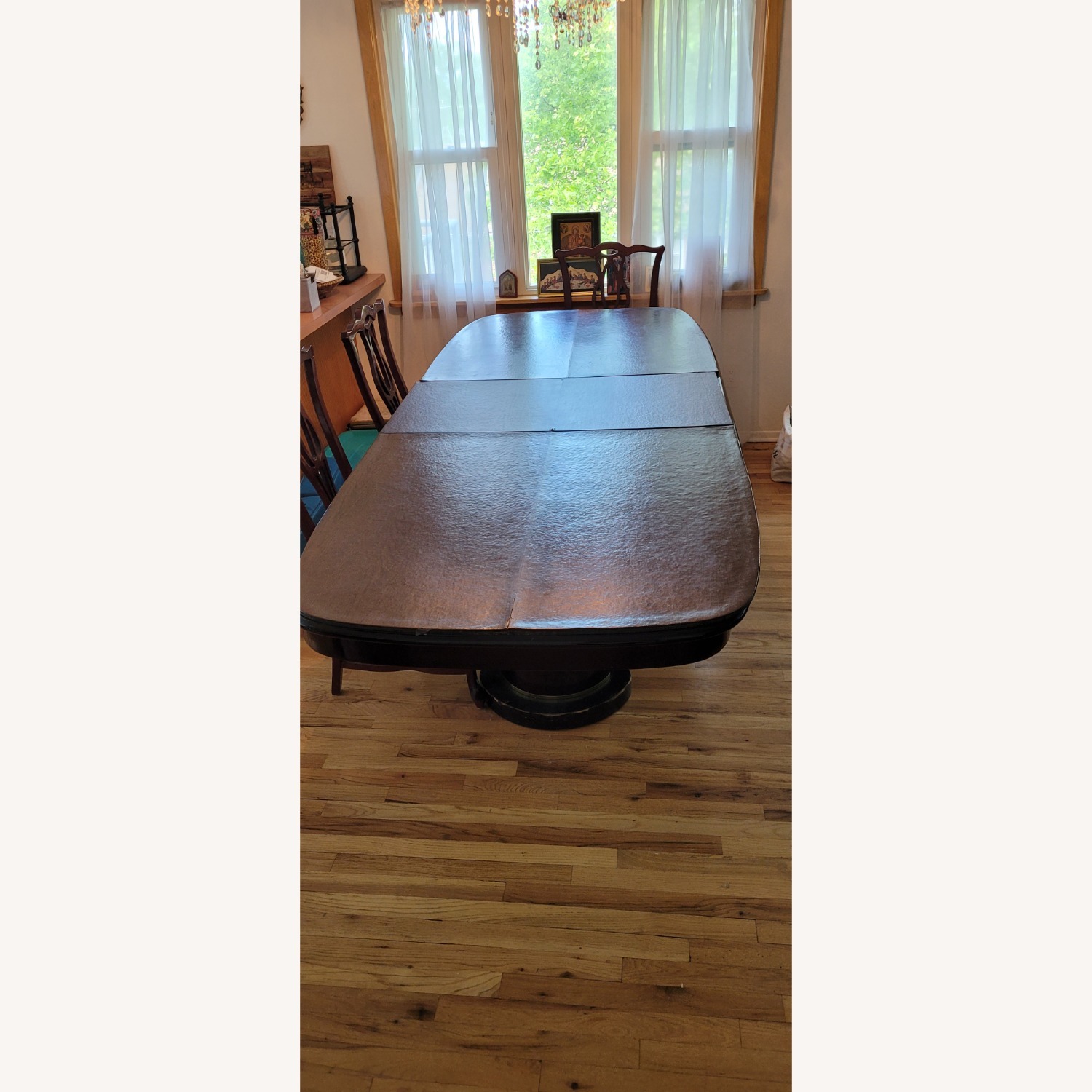 Wood Lacquered Table & 6 Chairs from Spain - image-6