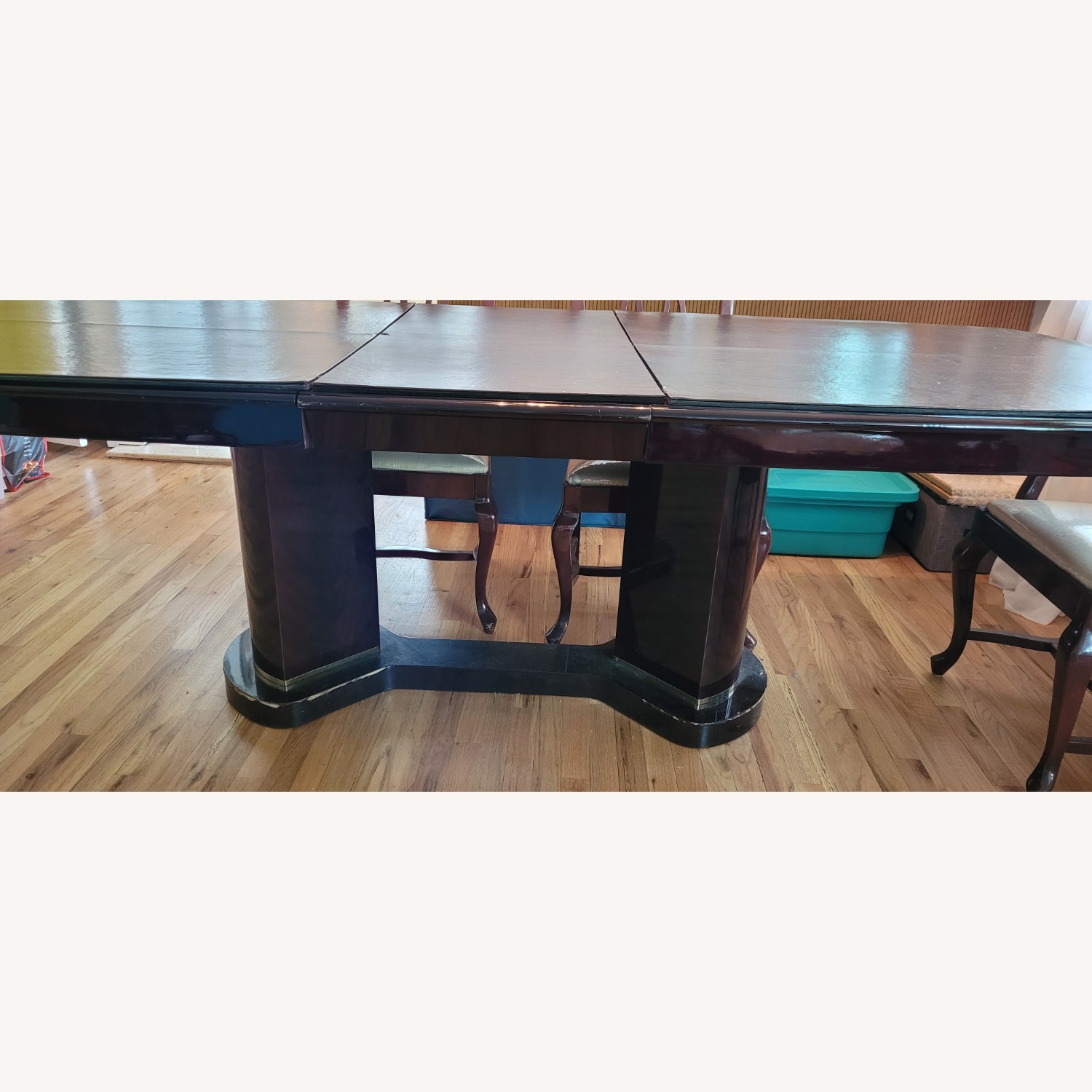 Wood Lacquered Table & 6 Chairs from Spain - image-7