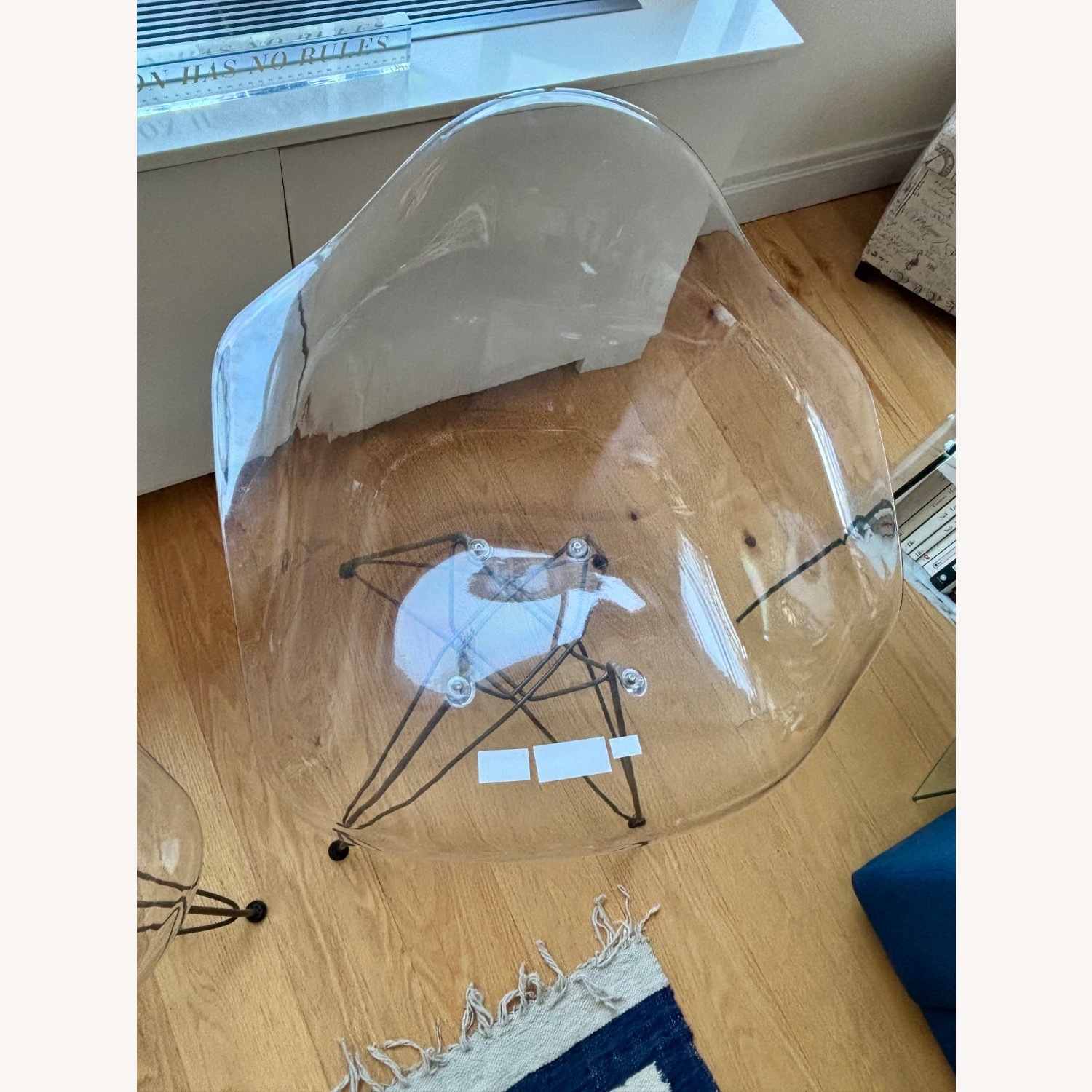 Pair of Polycarbonate and Metal Armchairs - image-5