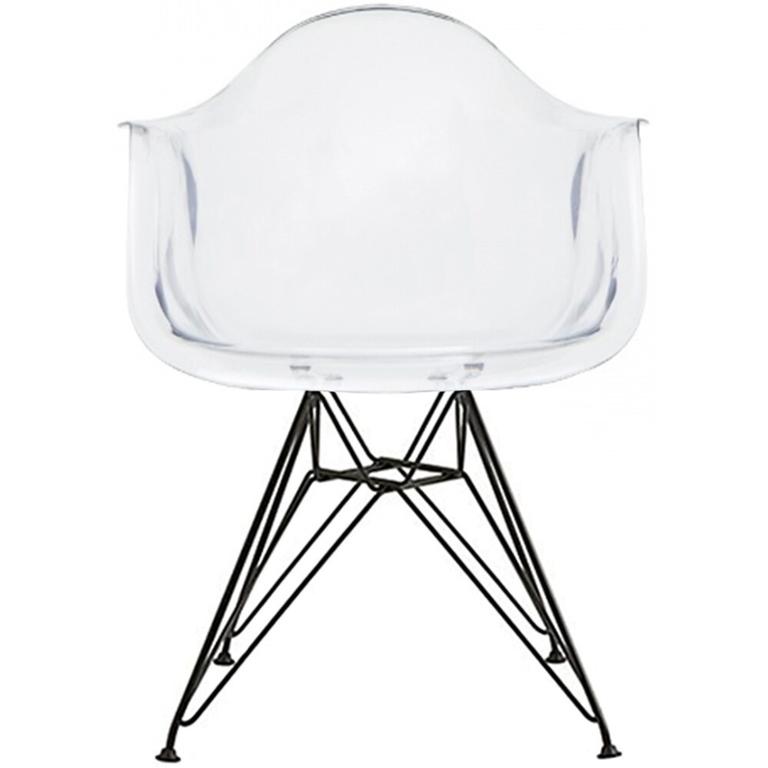 Pair of Polycarbonate and Metal Armchairs - image-7
