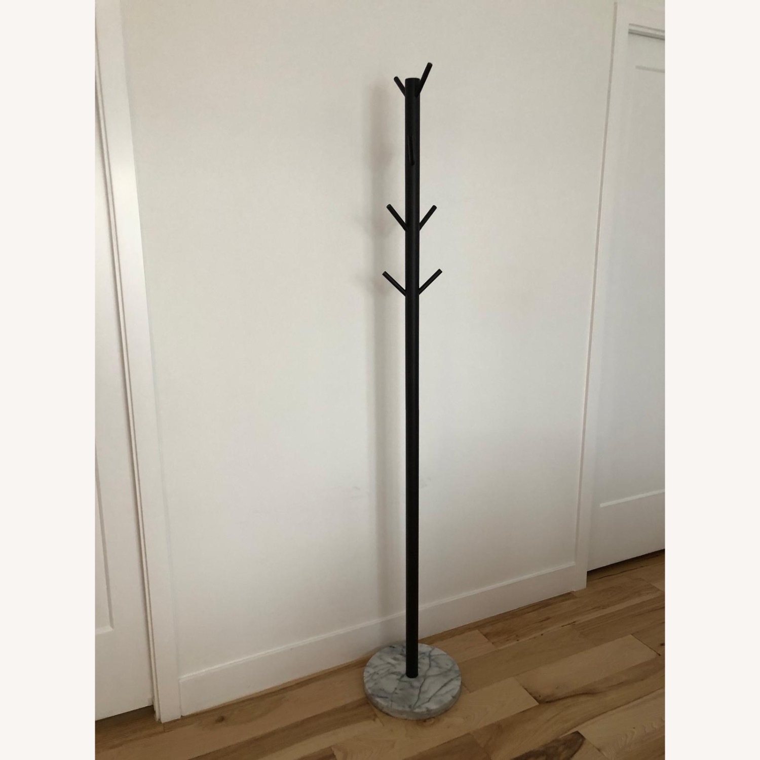 CB2 Boulevard Black & Marble Coat Rack - image-1