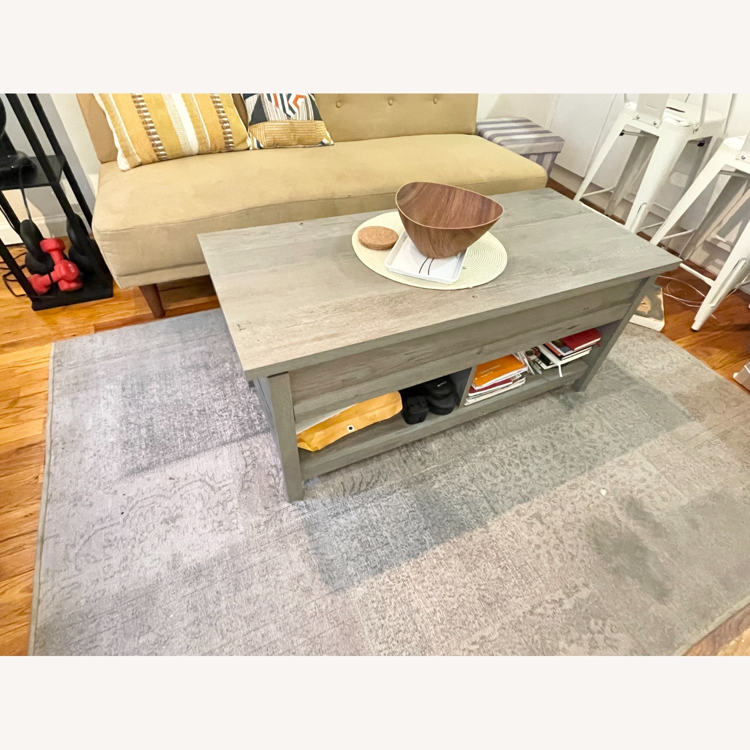 Tilden Lift Top 4 legs Coffee Table with Storage - image-2