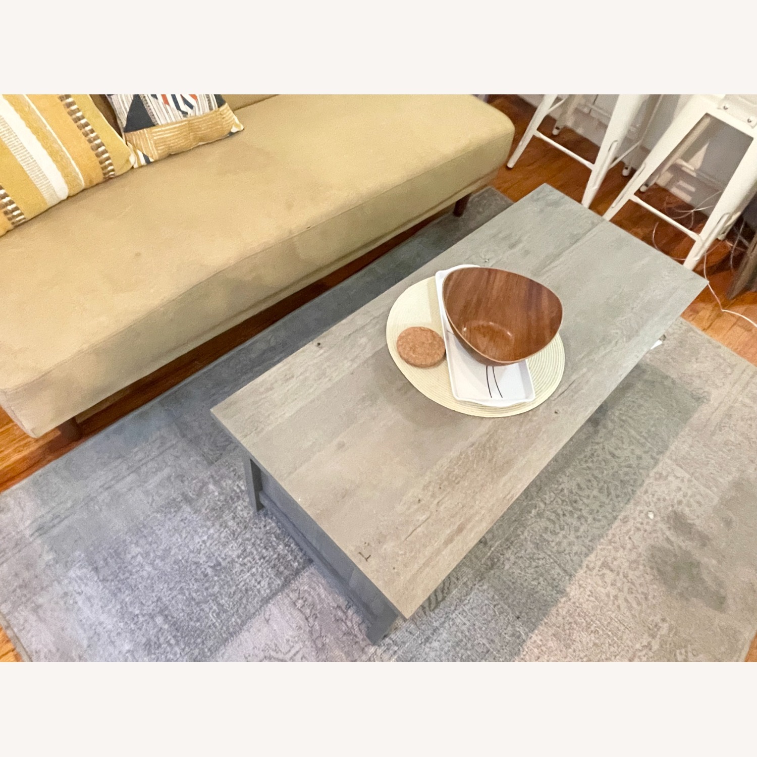 Tilden Lift Top 4 legs Coffee Table with Storage - image-3