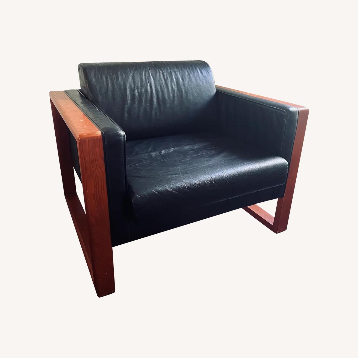 Brayton int. Lounge Leather Armchairs Knoll - image-8