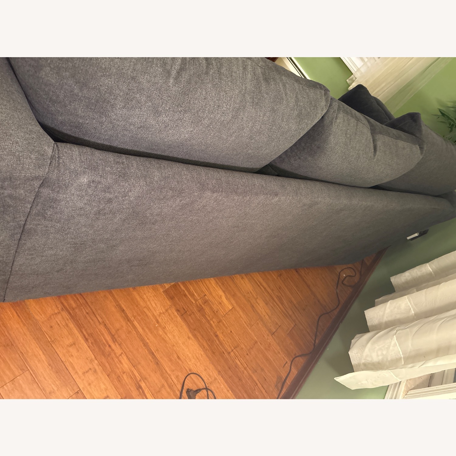 Bob's Discount Furniture Dark Grey Memory Foam Sofa - image-5