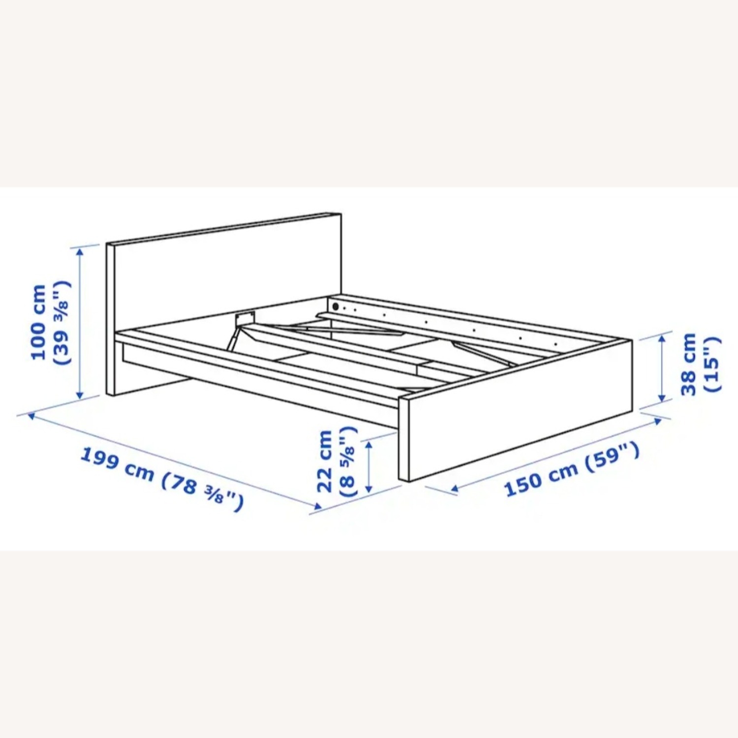 IKEA Malm Bedframe and Bed Base - image-5
