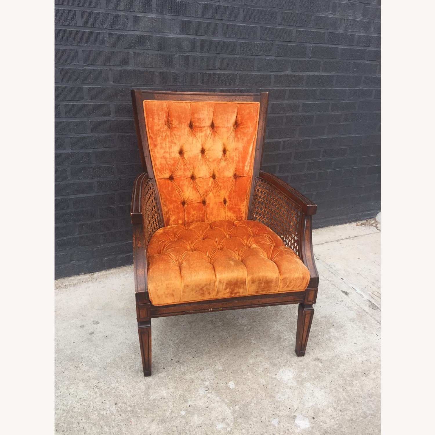 Vintage Velvet Armchairs  - image-2