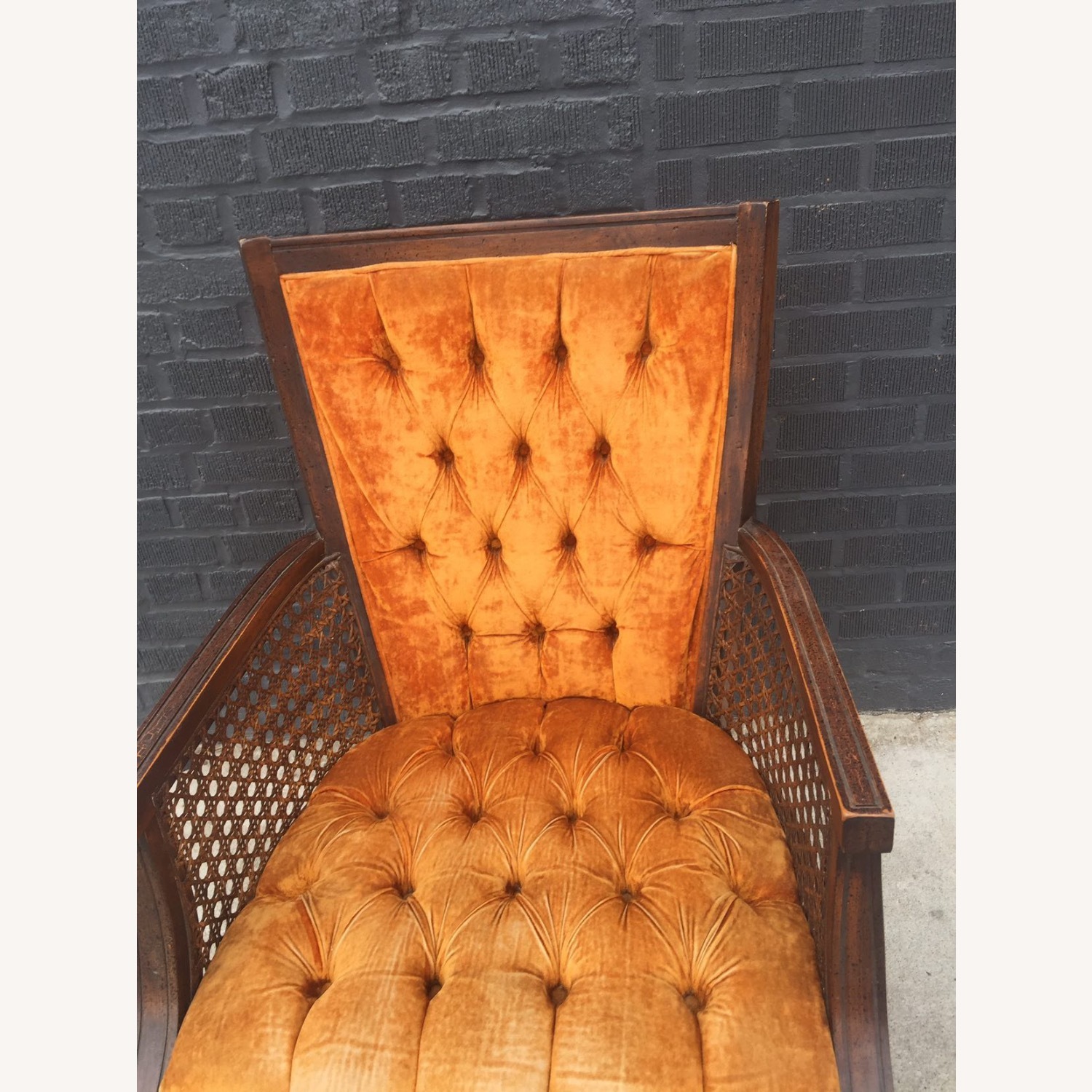 Vintage Velvet Armchairs  - image-4