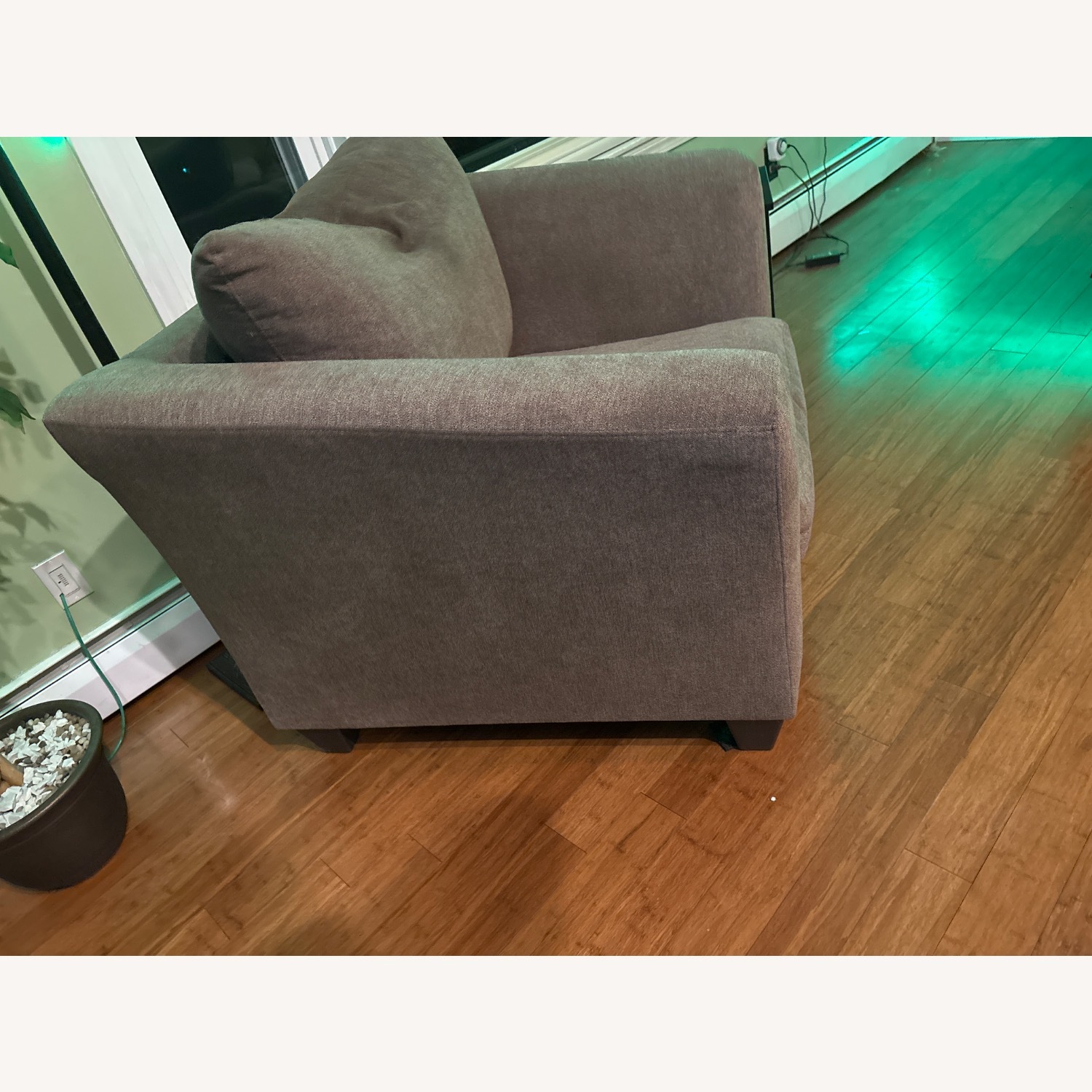 Memory Foam Armchair in Natural Beige - image-3