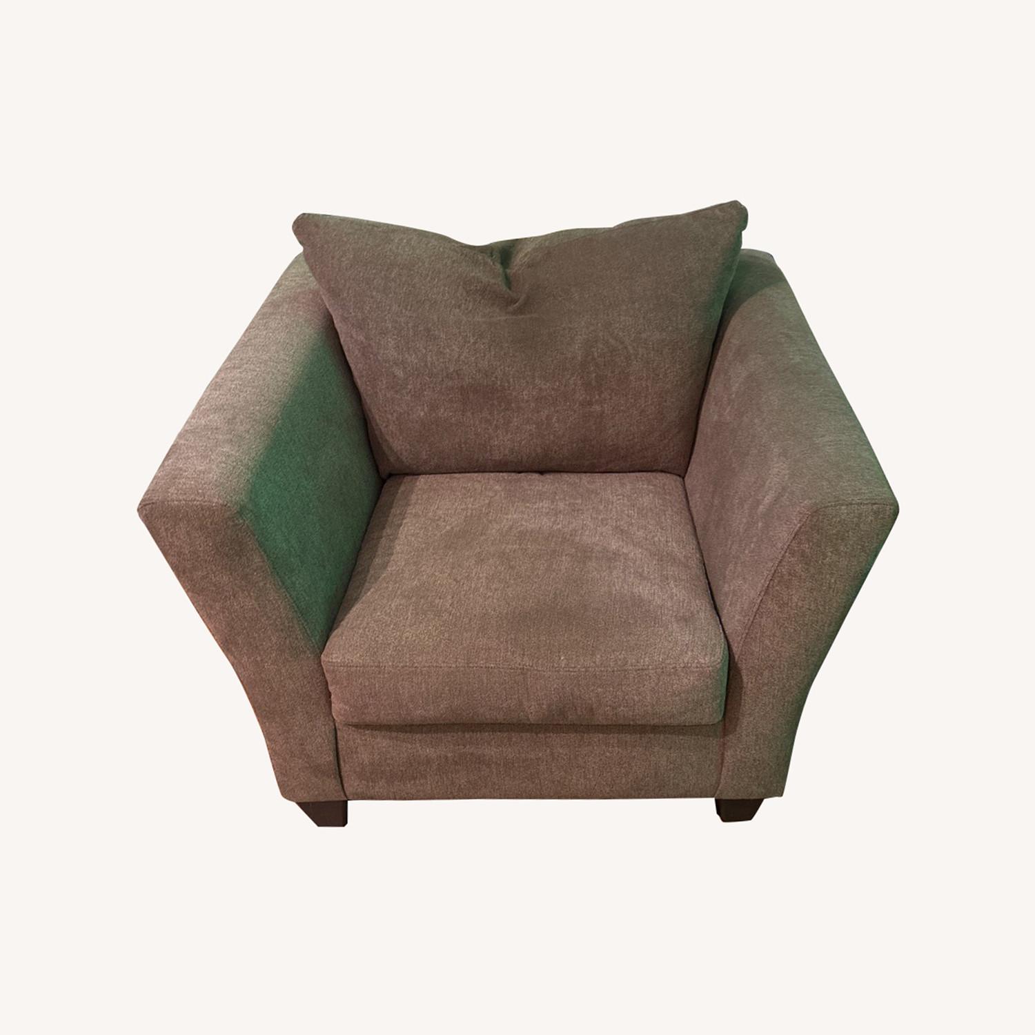 Memory Foam Armchair in Natural Beige - image-0
