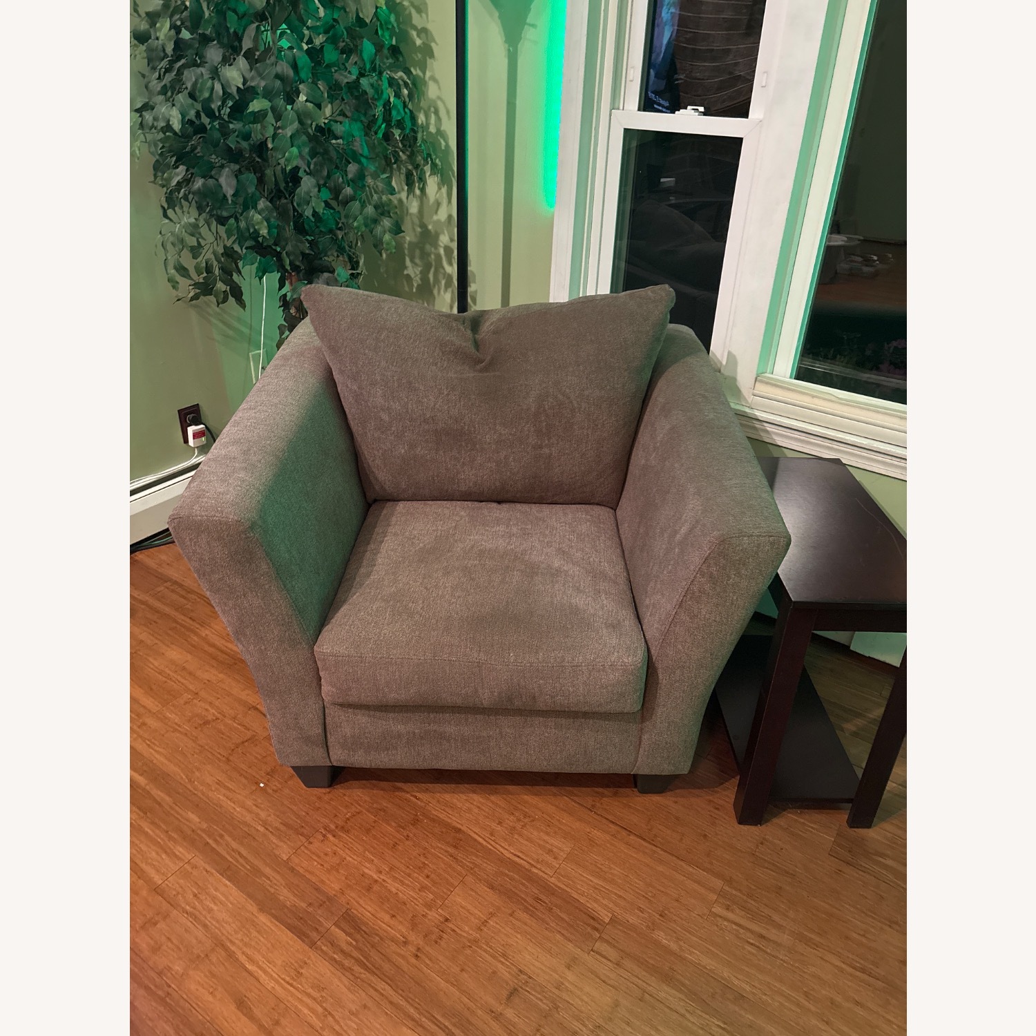 Memory Foam Armchair in Natural Beige - image-1