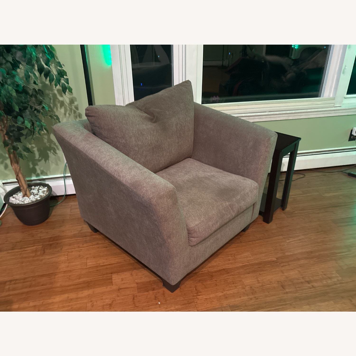 Memory Foam Armchair in Natural Beige - image-2