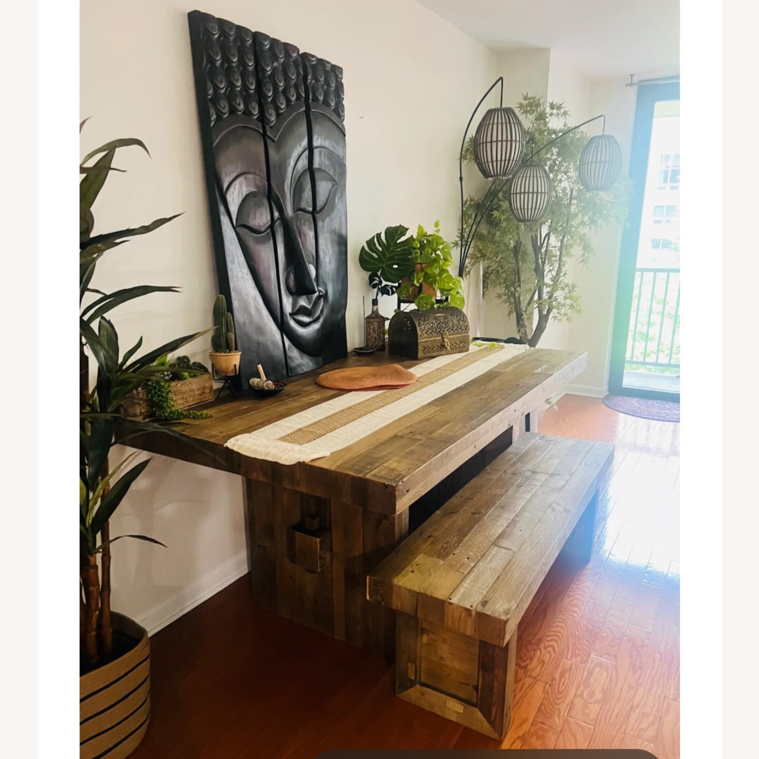 West Elm Emmerson Reclaimed wood Dining Table & Bench  - image-1