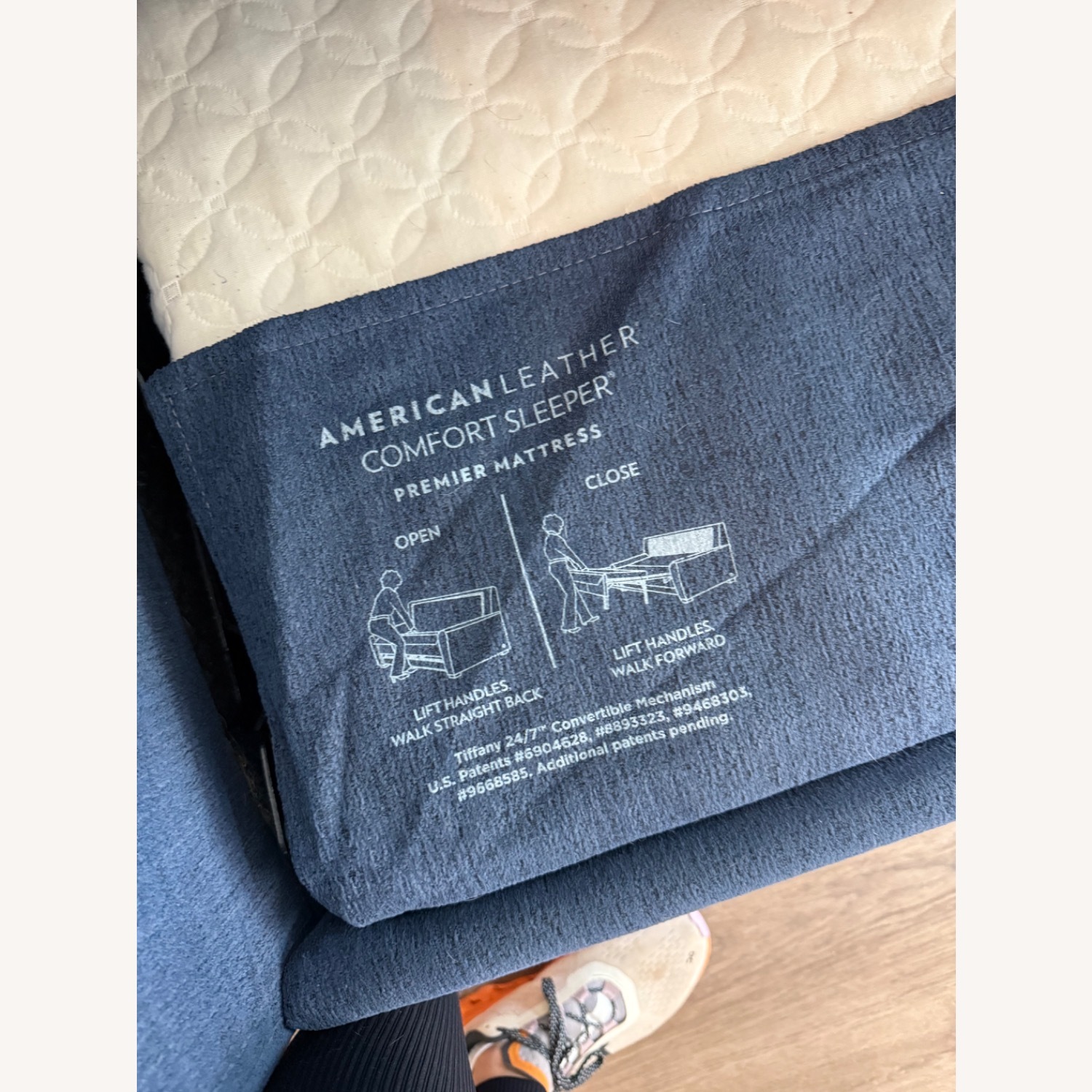 Blue Sleeper Couch - image-6
