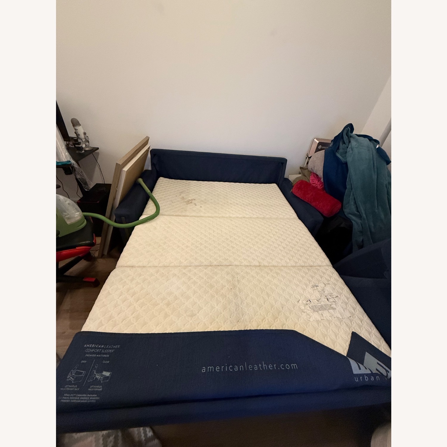 Blue Sleeper Couch - image-8