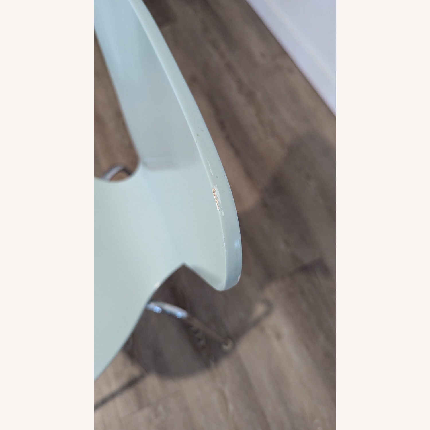 Room & Board Pike Chairs 4 + White Brass Table - image-4