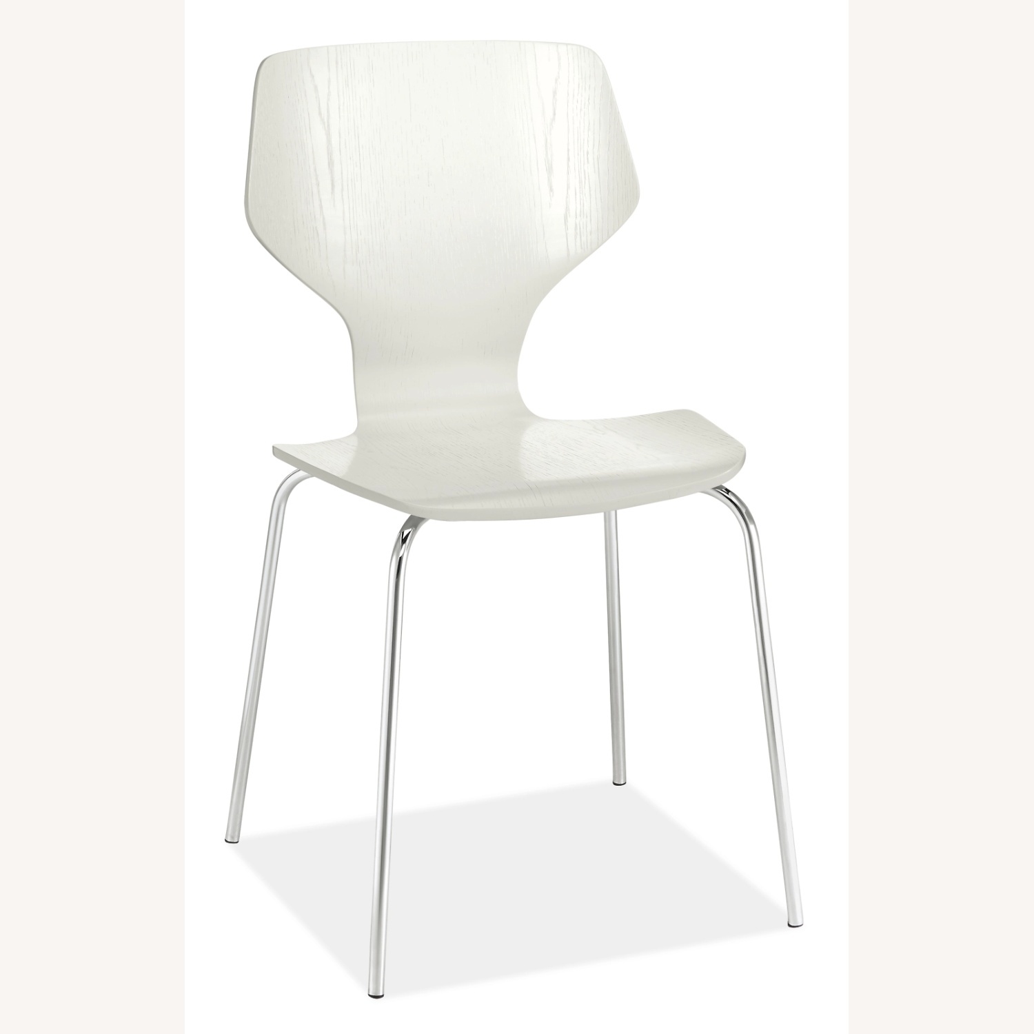 Room & Board Pike Chairs 4 + White Brass Table - image-5