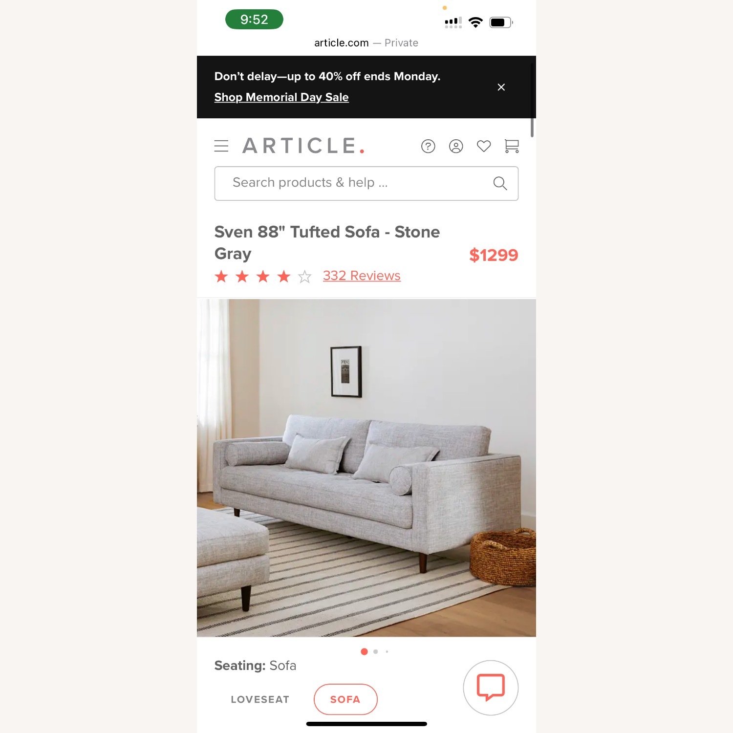 Article Sven Sofa 88” - image-3