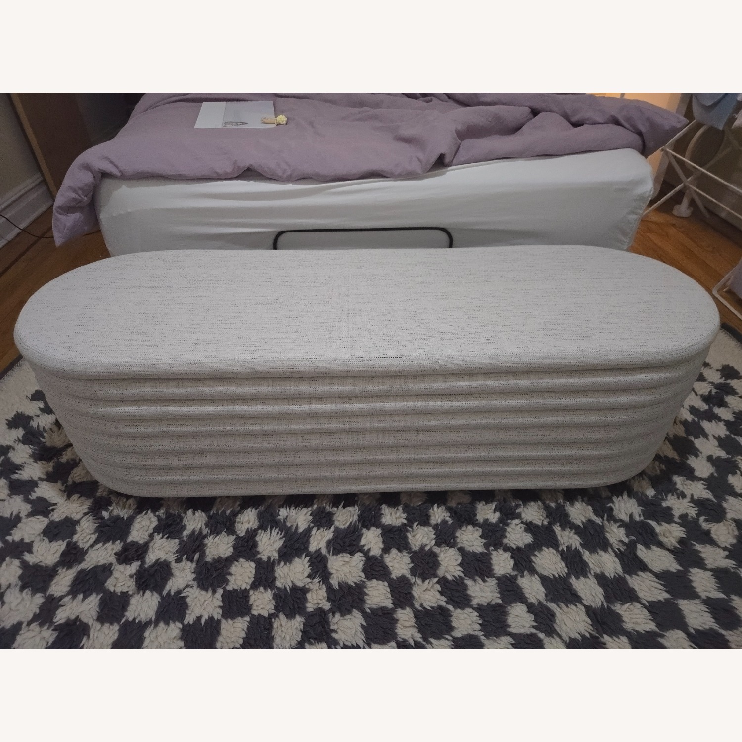 CB2 Rialto 60" White Storage Bench - image-2