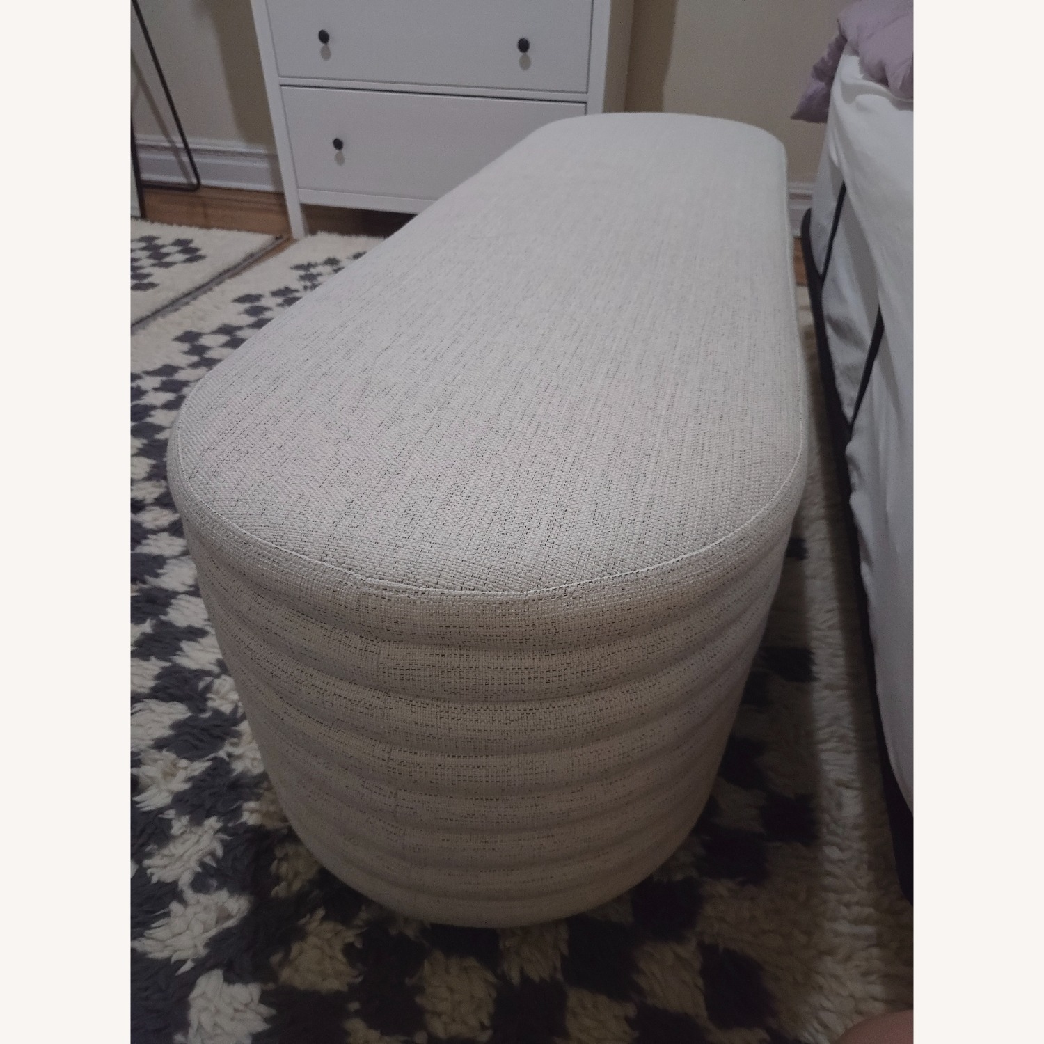 CB2 Rialto 60" White Storage Bench - image-3