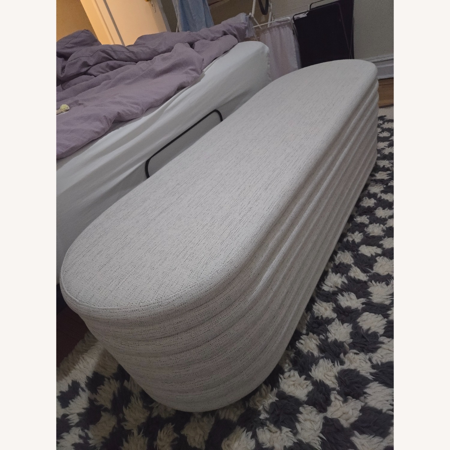 CB2 Rialto 60" White Storage Bench - image-4