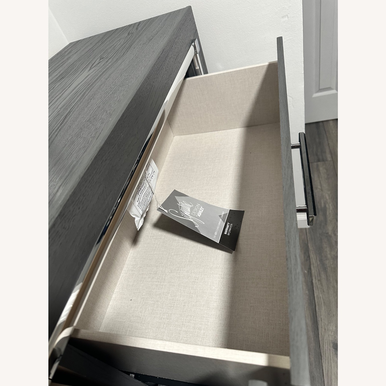 Ashley Lodanna Gray Drsser with Mirror and 6 Shelves  - image-4