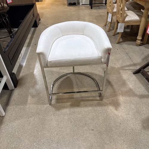 Used Low Back Fabric Counter Height Bar for sale on AptDeco