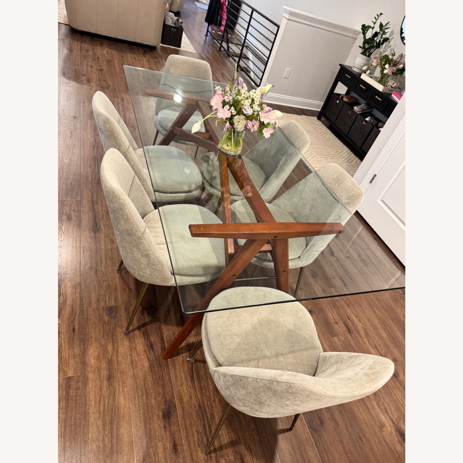 West Elm Finley Chairs Gray - image-2