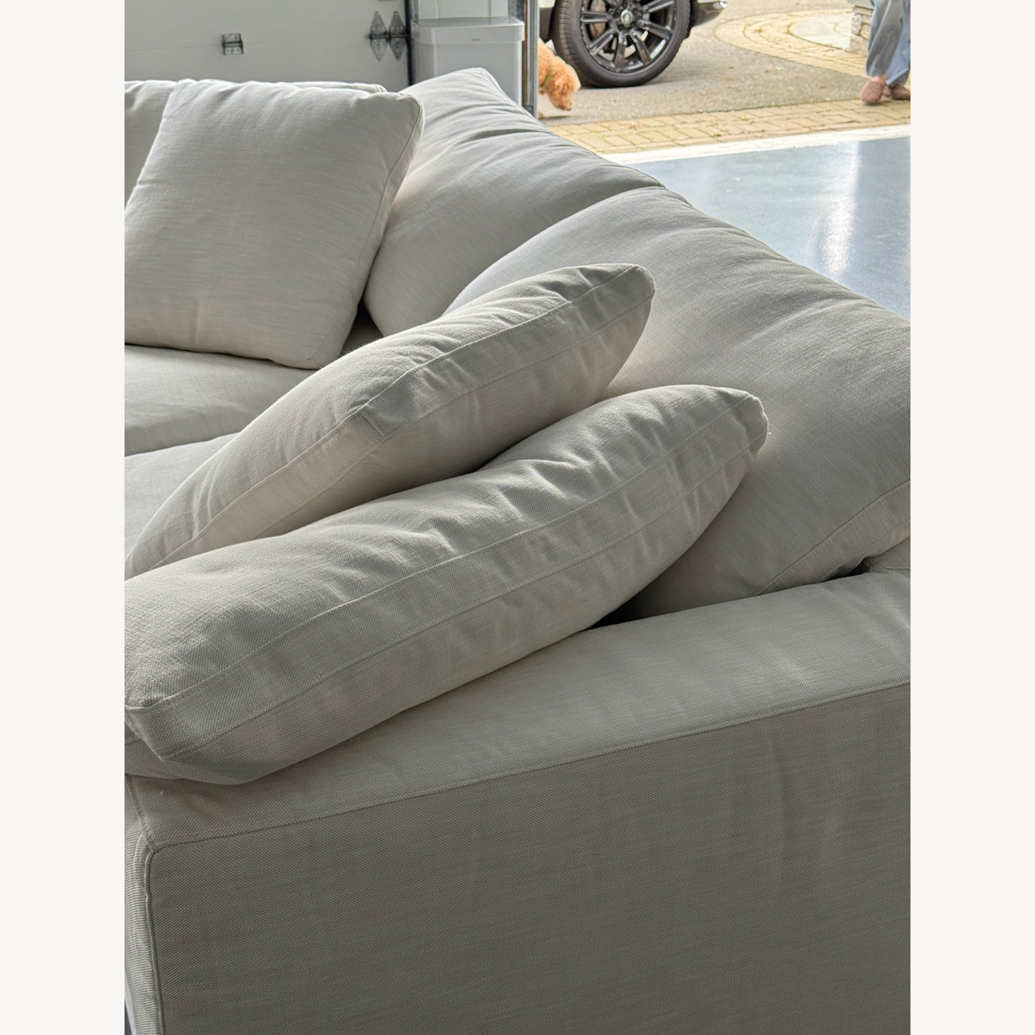 Restoration Hardware 9' Cloud Lux Sofa - image-5