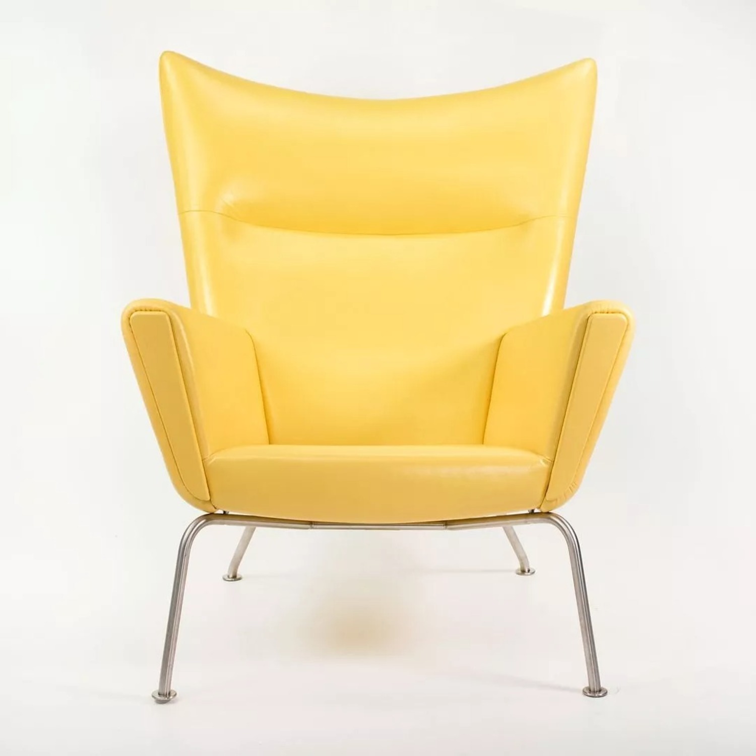 CH445 Wing Lounge Chair by Hans Wegner Yellow - image-3