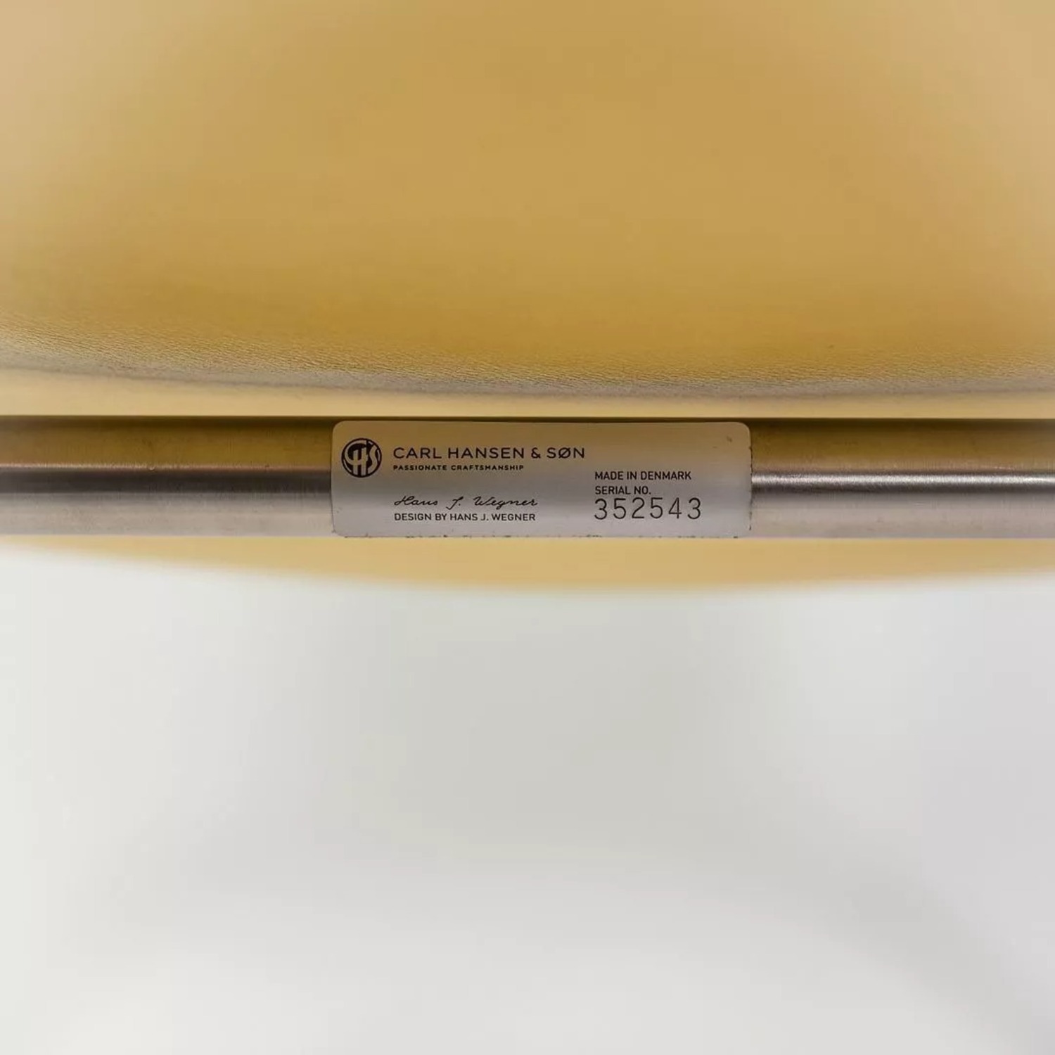 CH445 Wing Lounge Chair by Hans Wegner Yellow - image-2