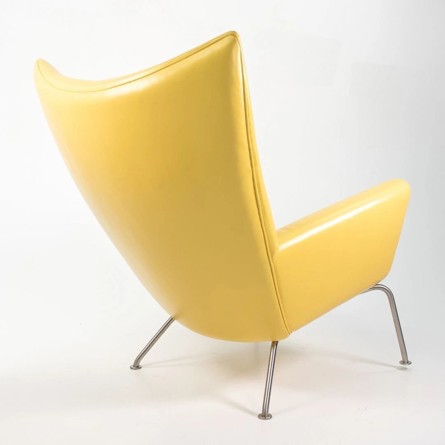 CH445 Wing Lounge Chair by Hans Wegner Yellow - image-4