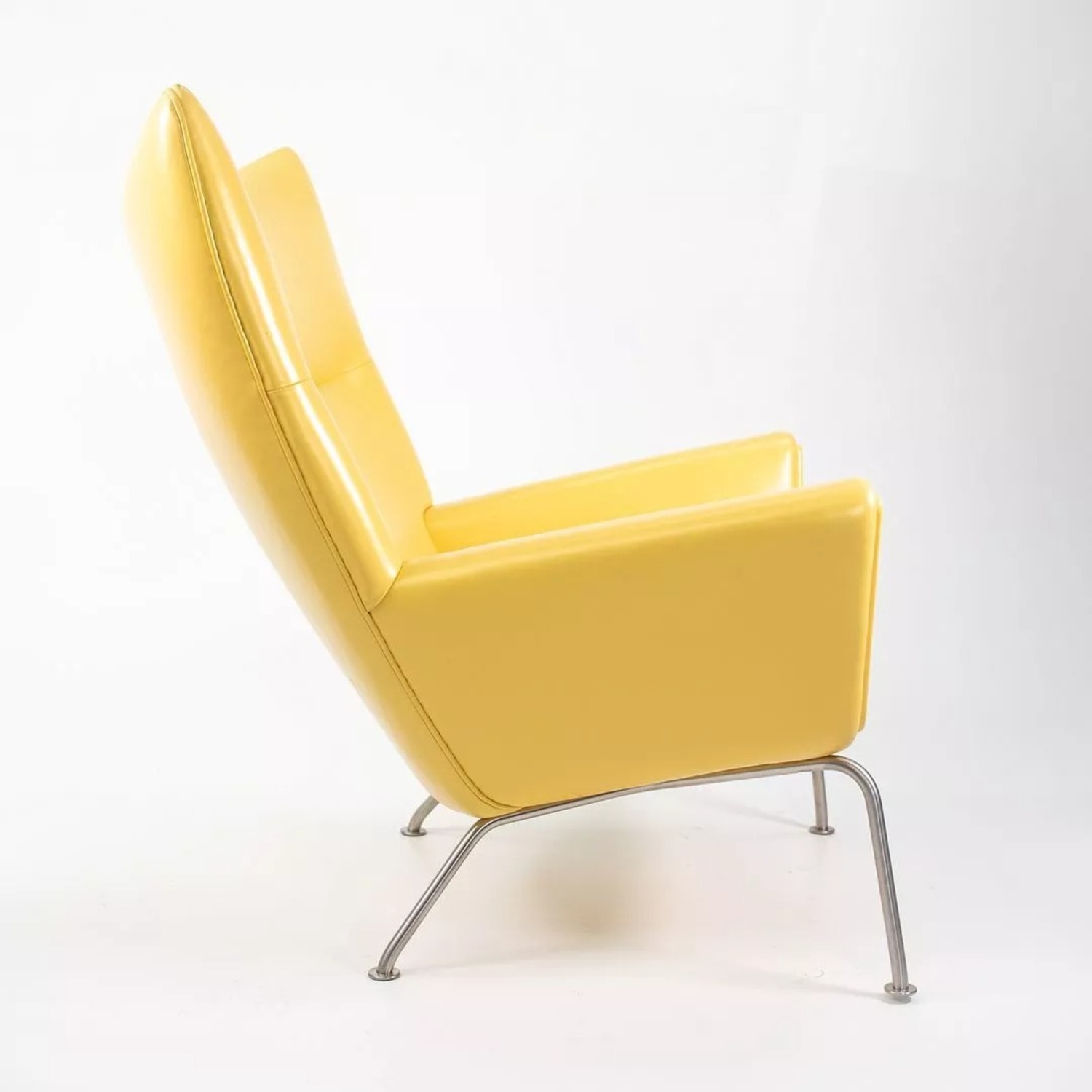 CH445 Wing Lounge Chair by Hans Wegner Yellow - image-11