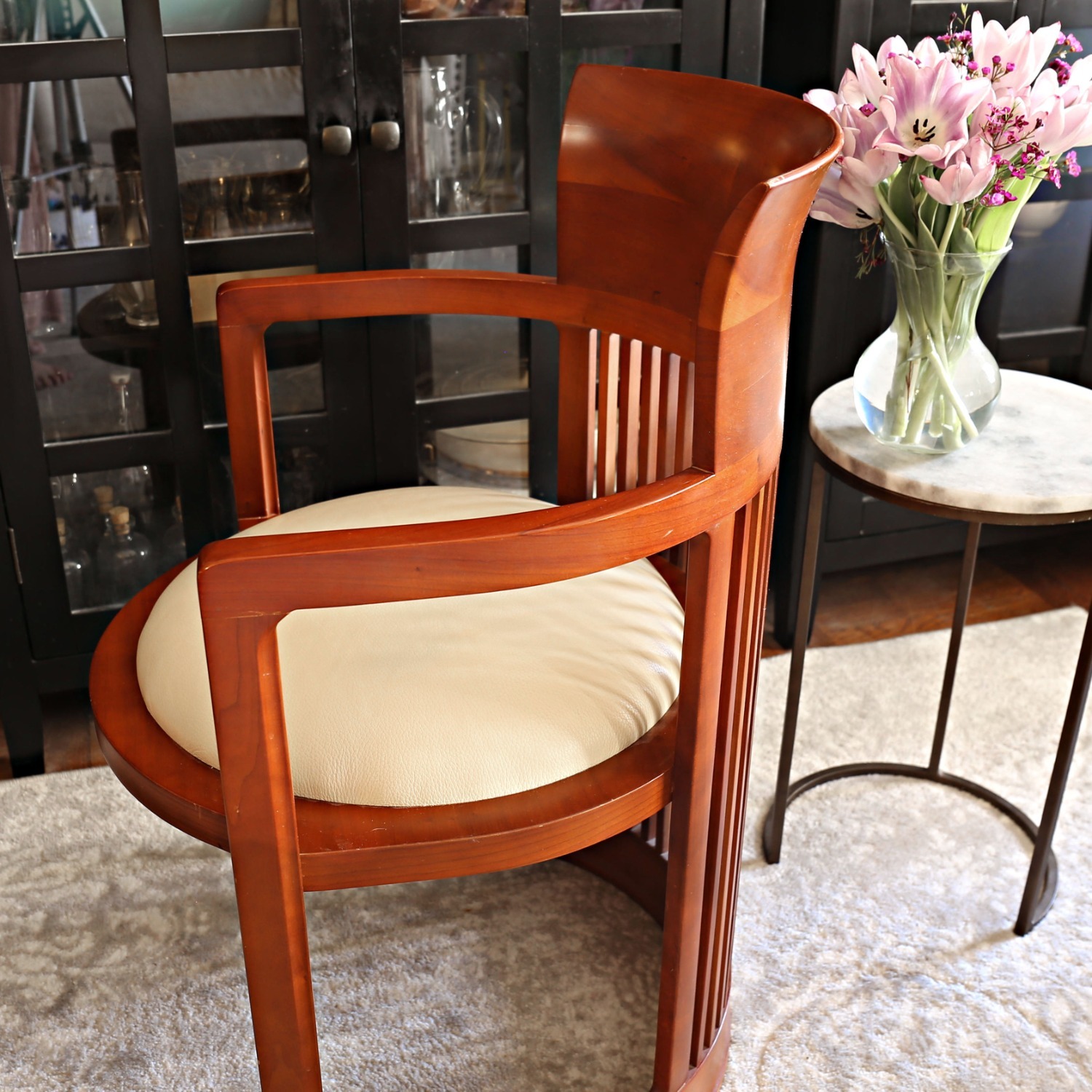 Frank Lloyd Wright Barrel Chair Reproduction - image-6