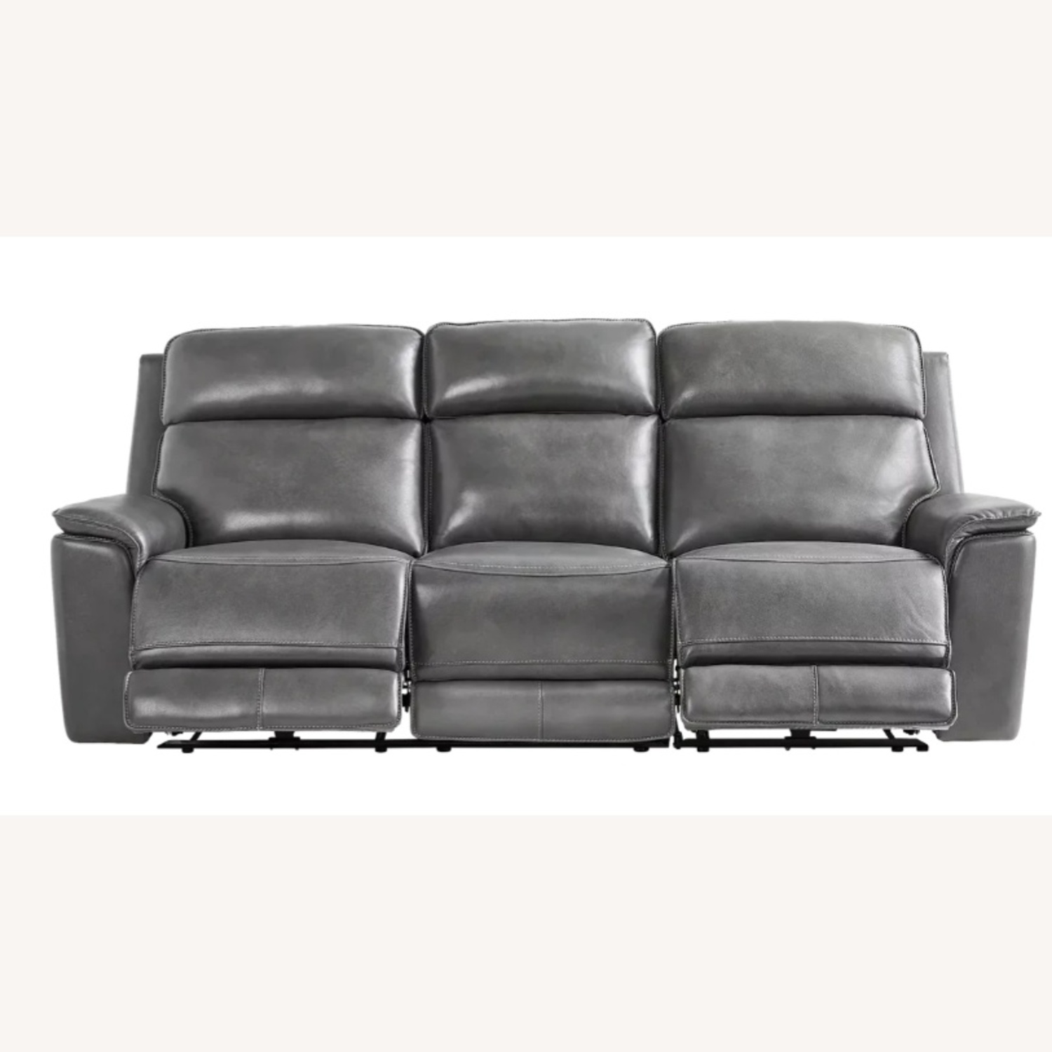 Magellan Leather Dual Power Reclining Sofa - image-4